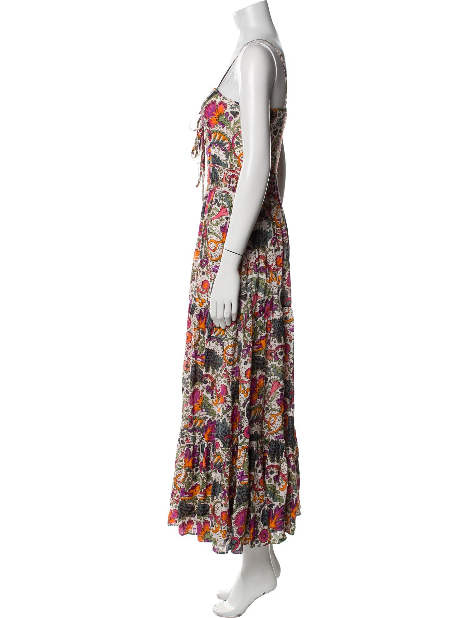 RHODE Floral Print Long Dress