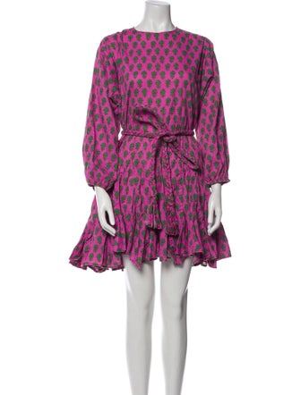 RHODE Floral Print Mini Dress