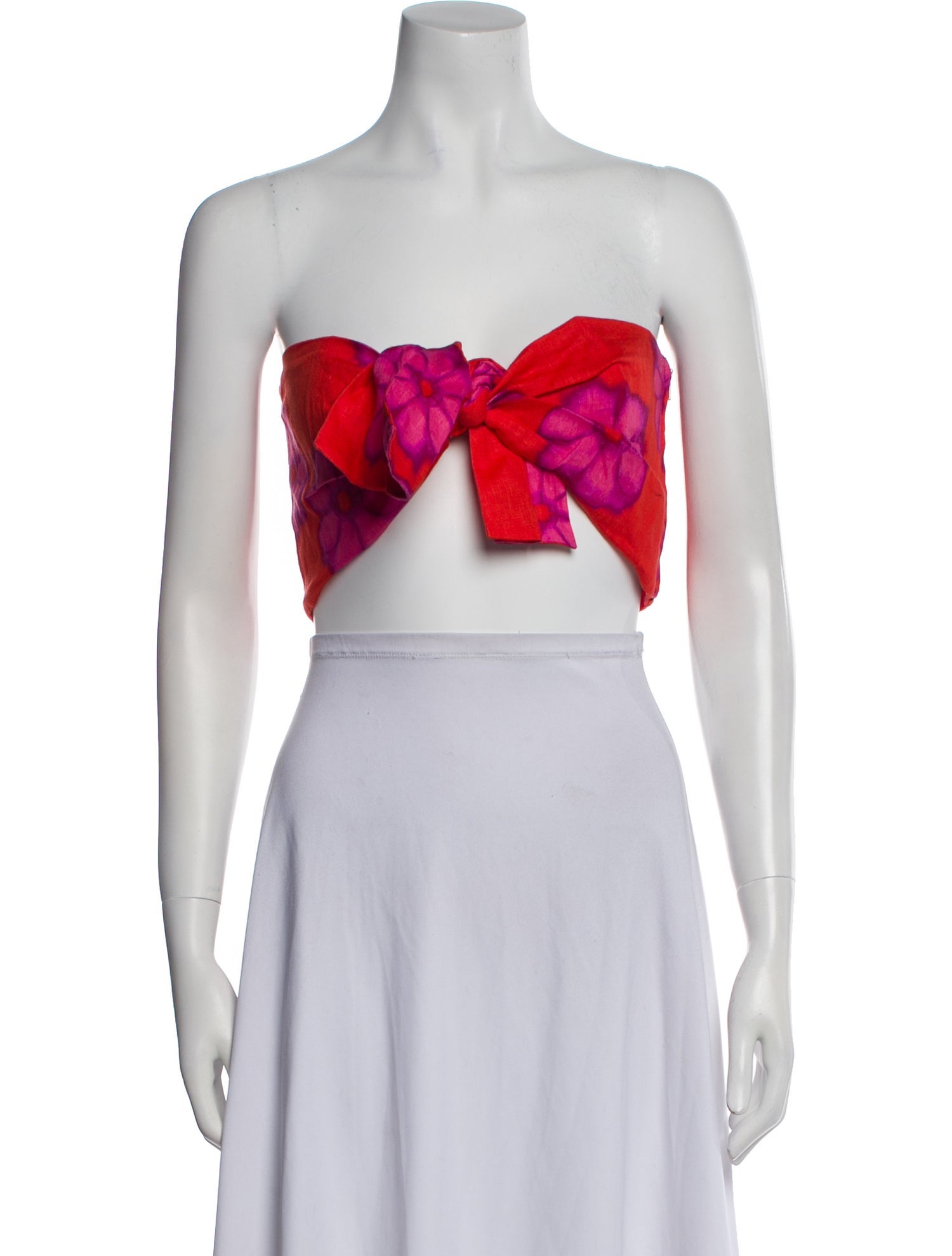 RHODE Linen Floral Print Crop Top w/ Tags