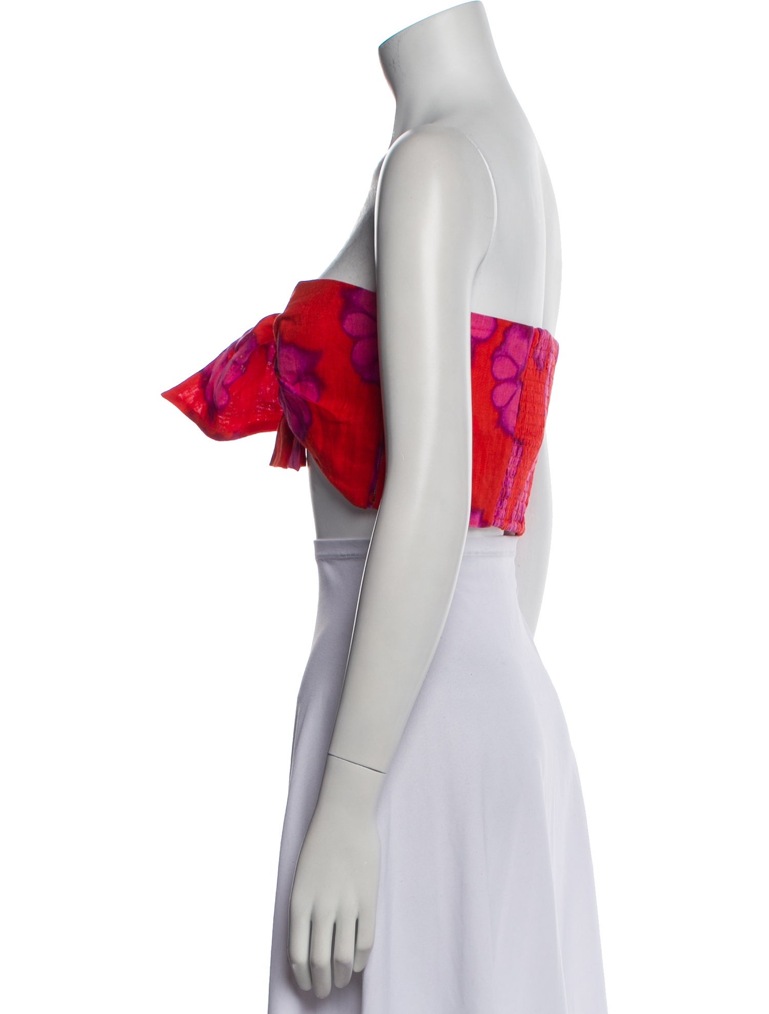 RHODE Linen Floral Print Crop Top w/ Tags