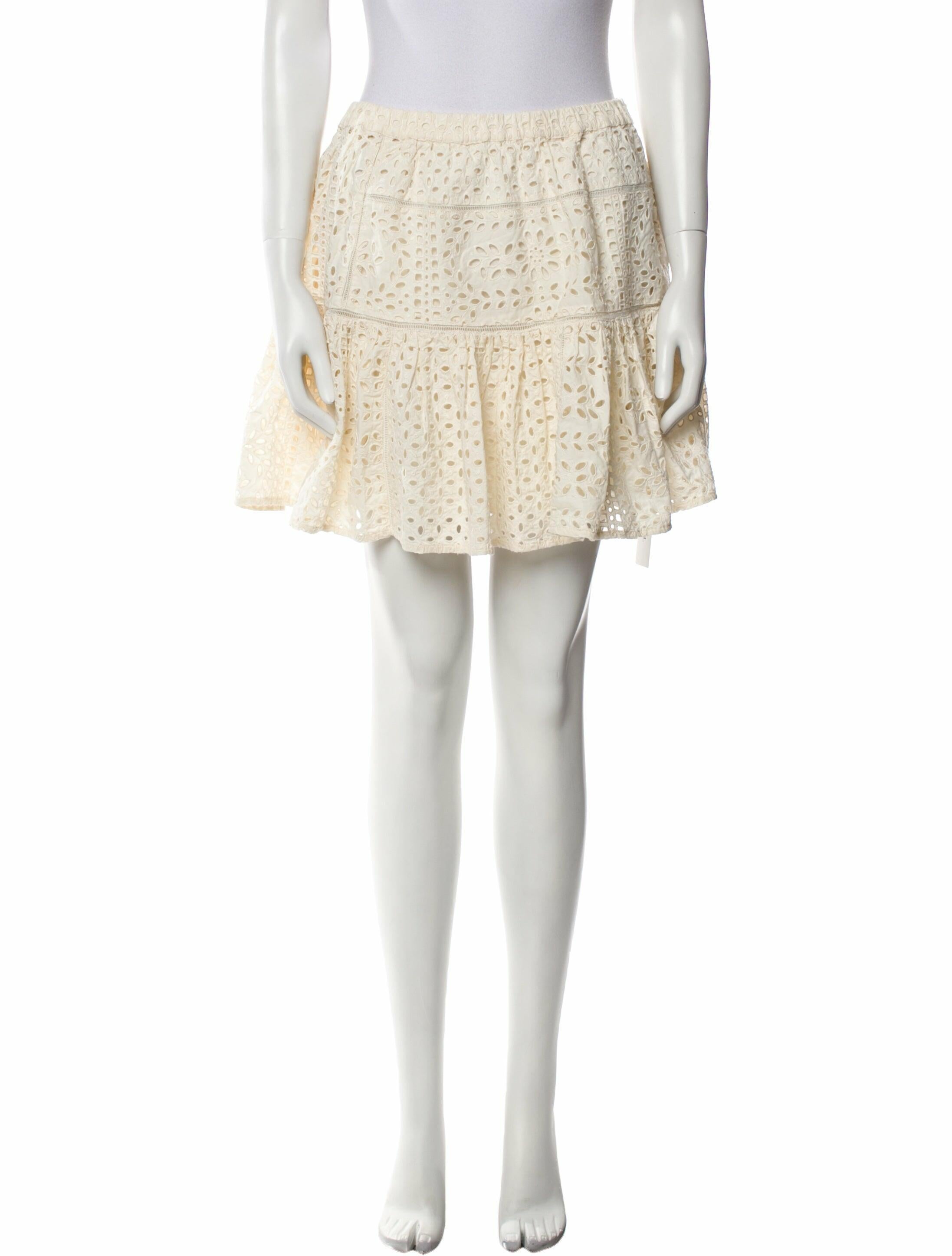 RHODE Lace Pattern Mini Skirt w/ Tags