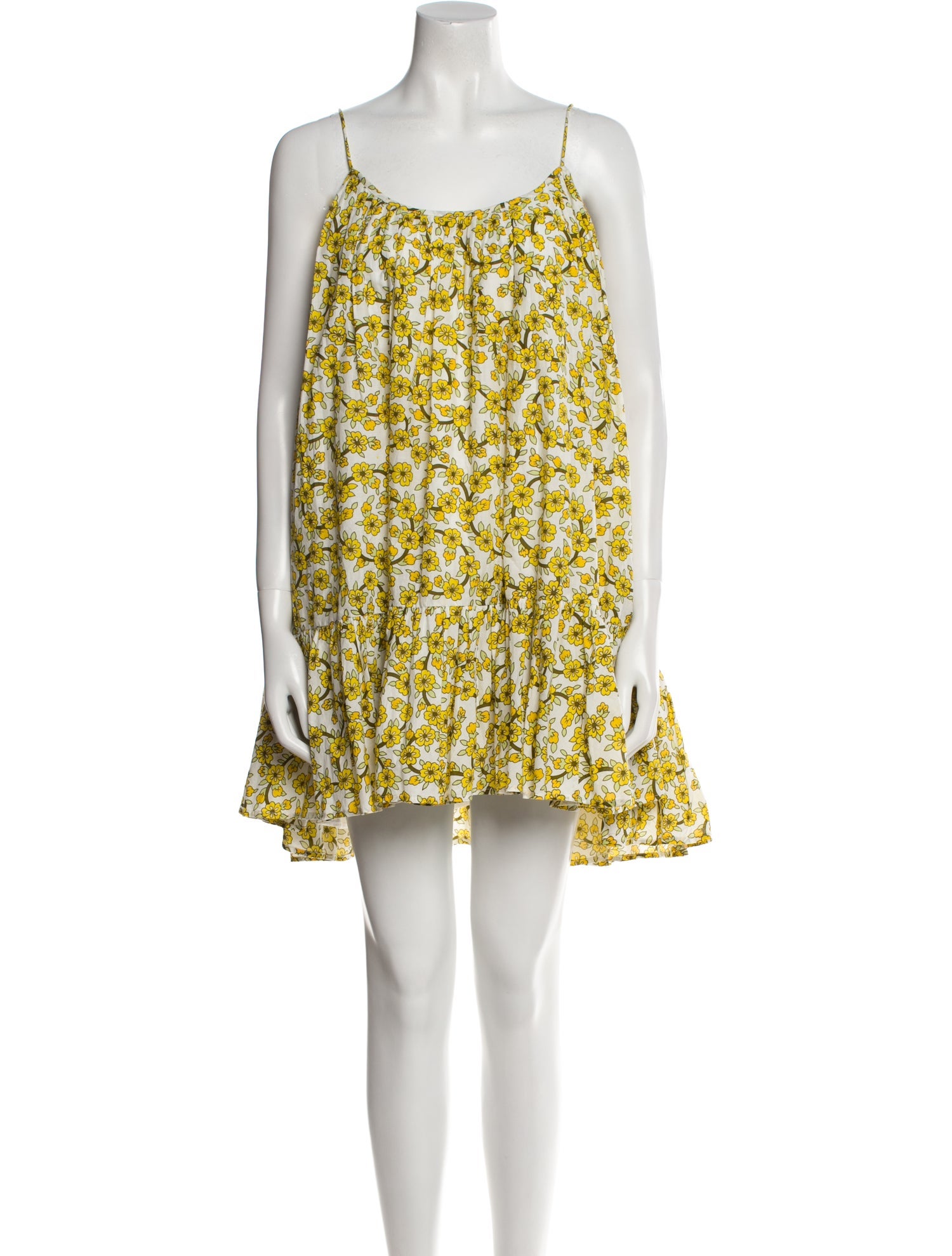 RHODE Floral Print Mini Dress