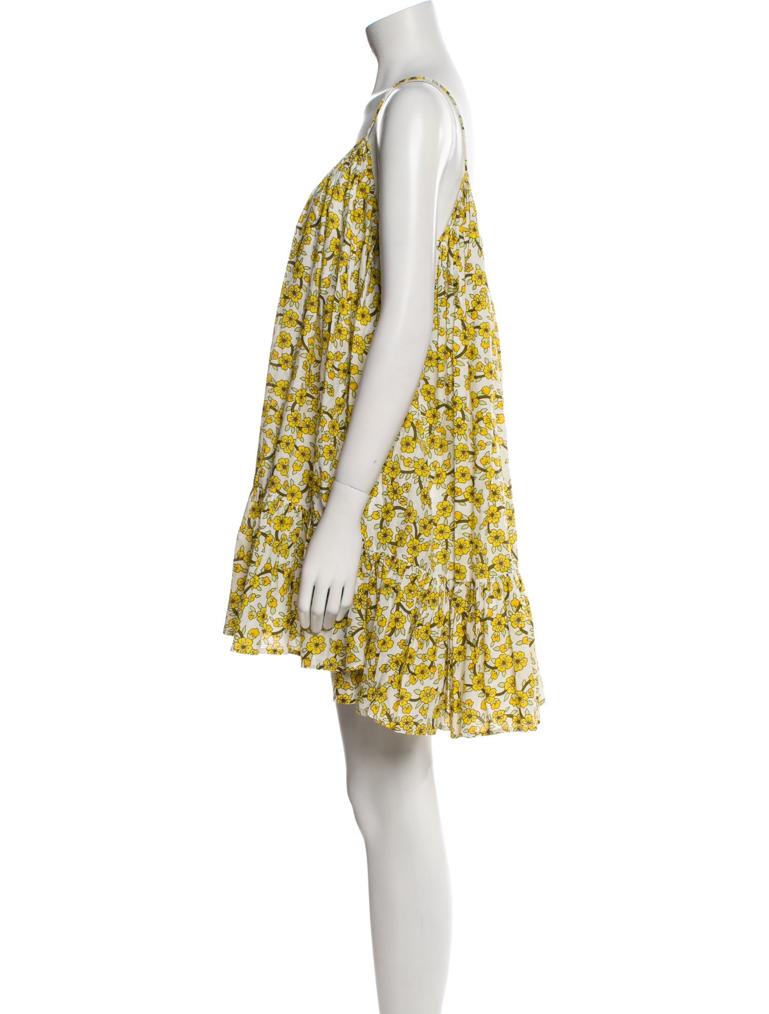 RHODE Floral Print Mini Dress