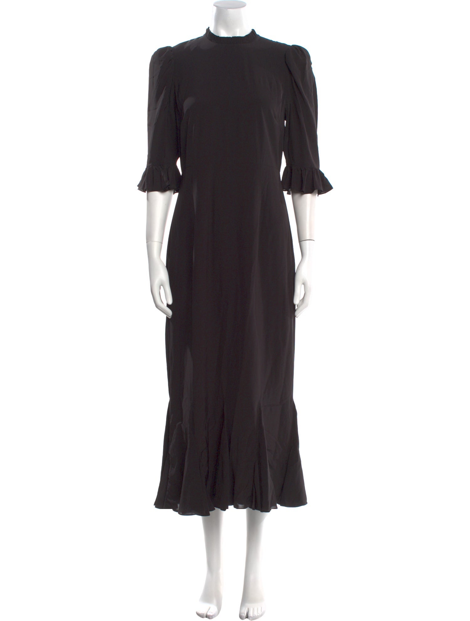 RHODE Mock Neck Long Dress