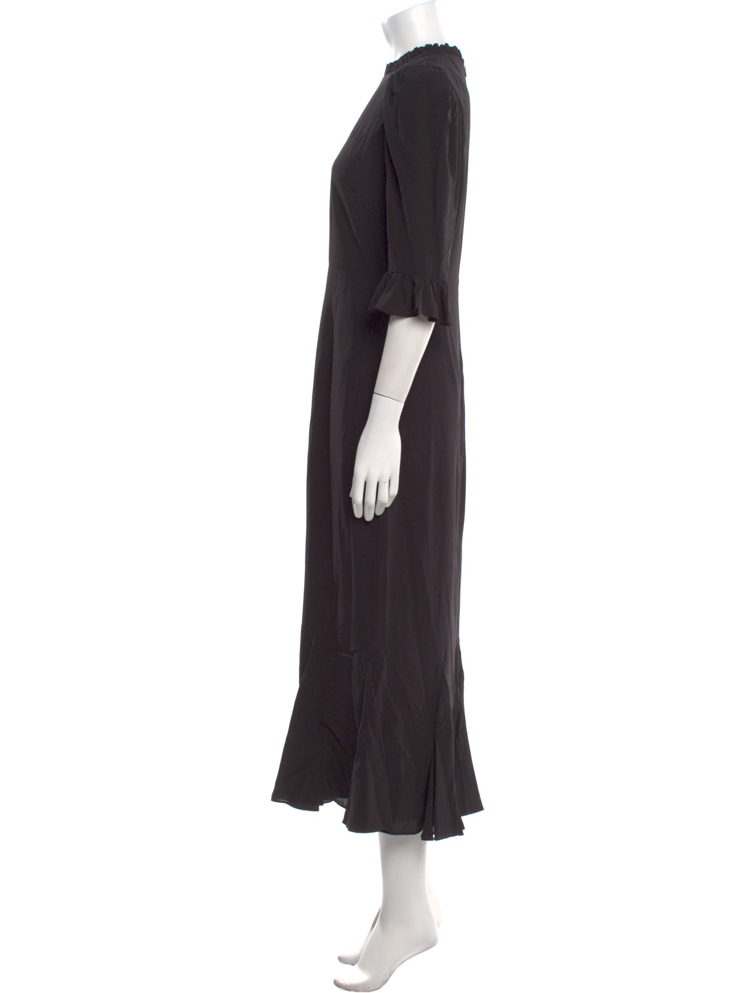 RHODE Mock Neck Long Dress