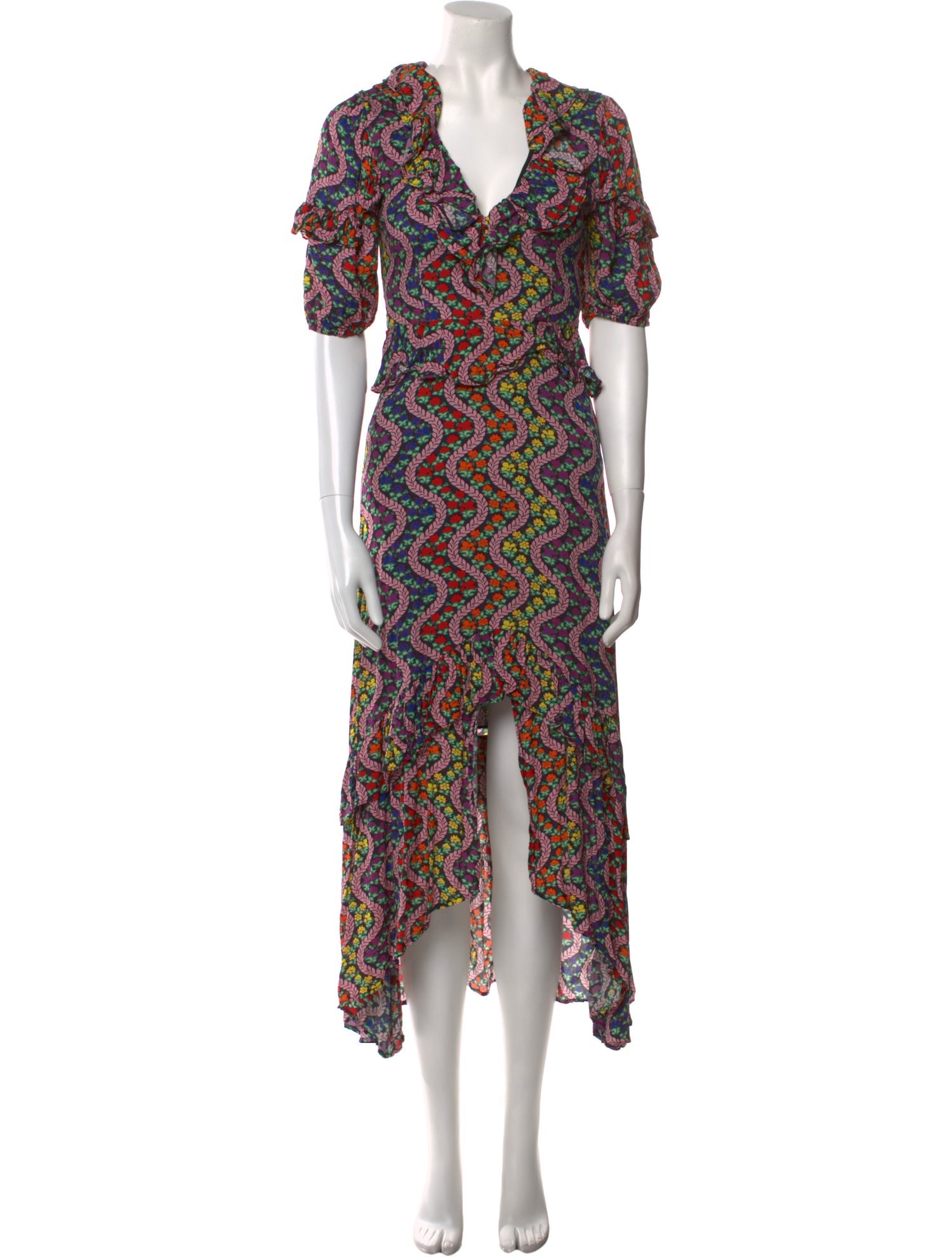 RHODE Printed Long Dress