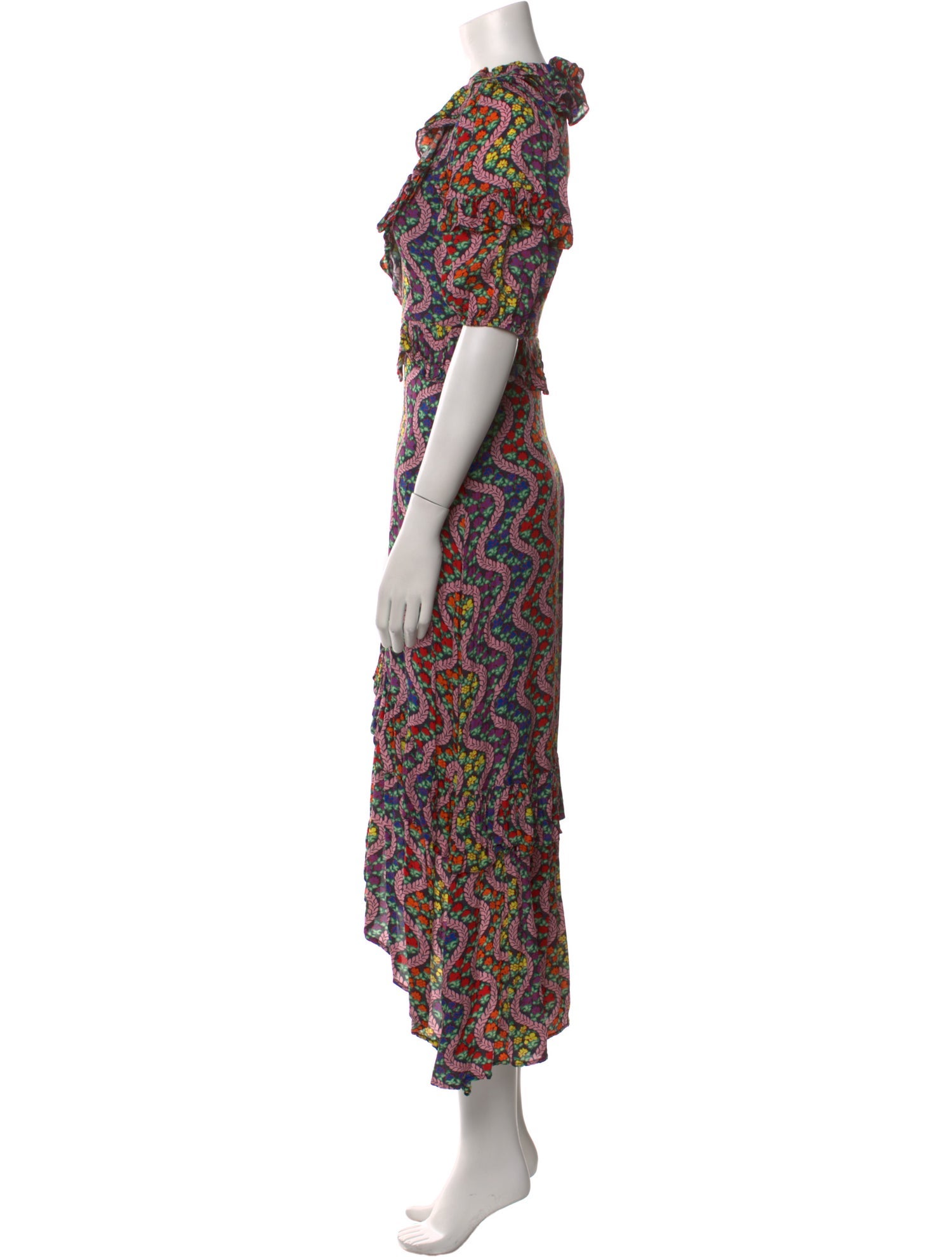 RHODE Printed Long Dress