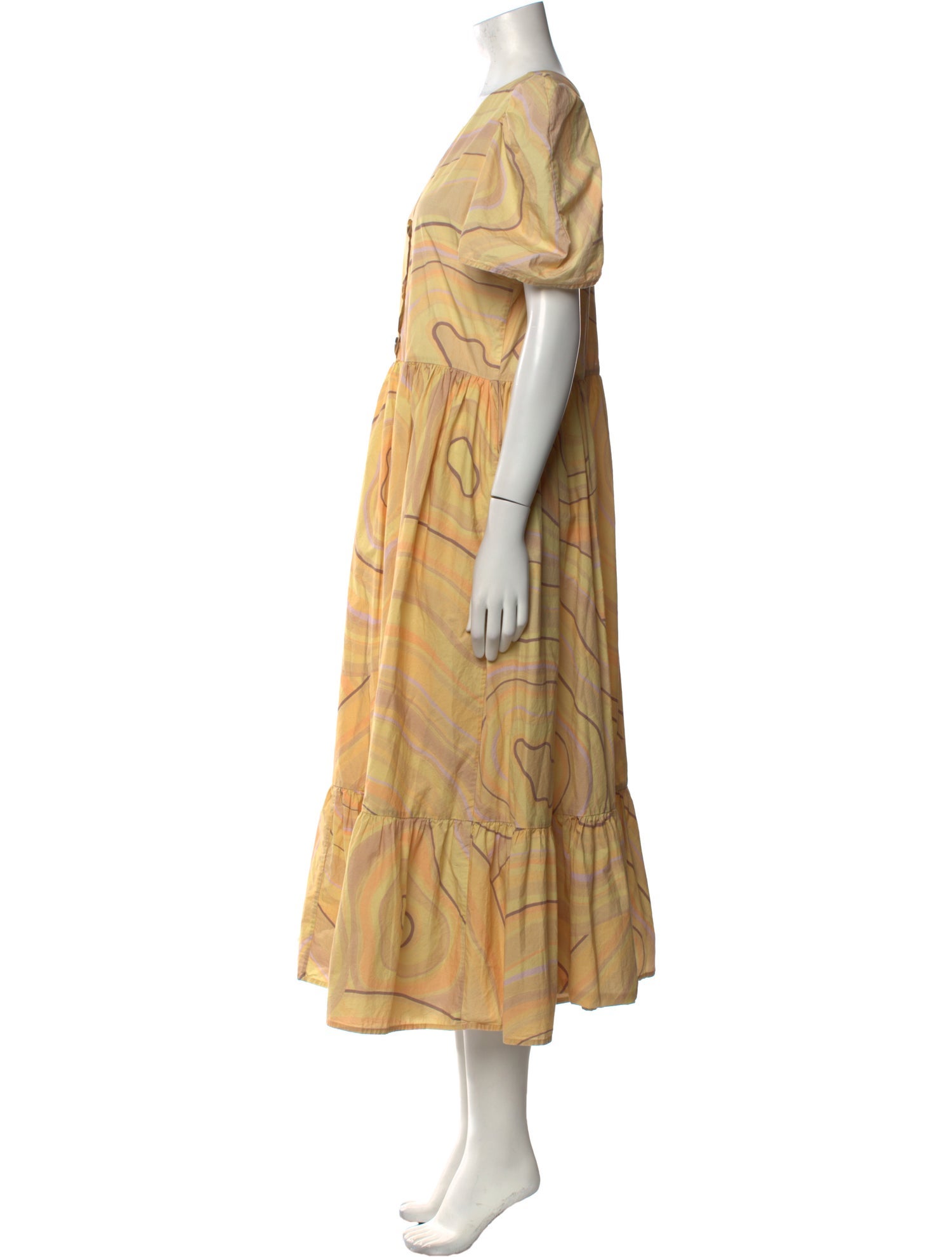 RHODE V-Neck Long Dress