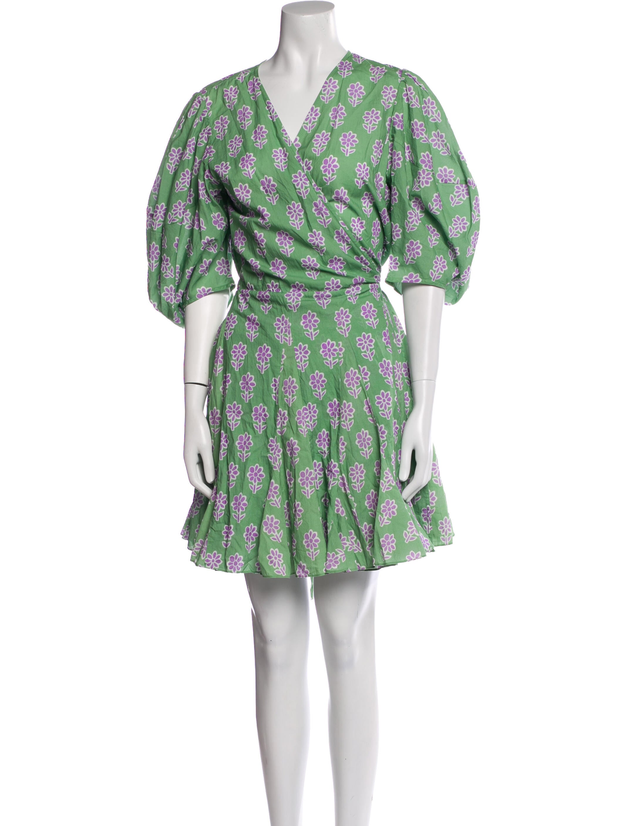 RHODE Floral Print Mini Dress