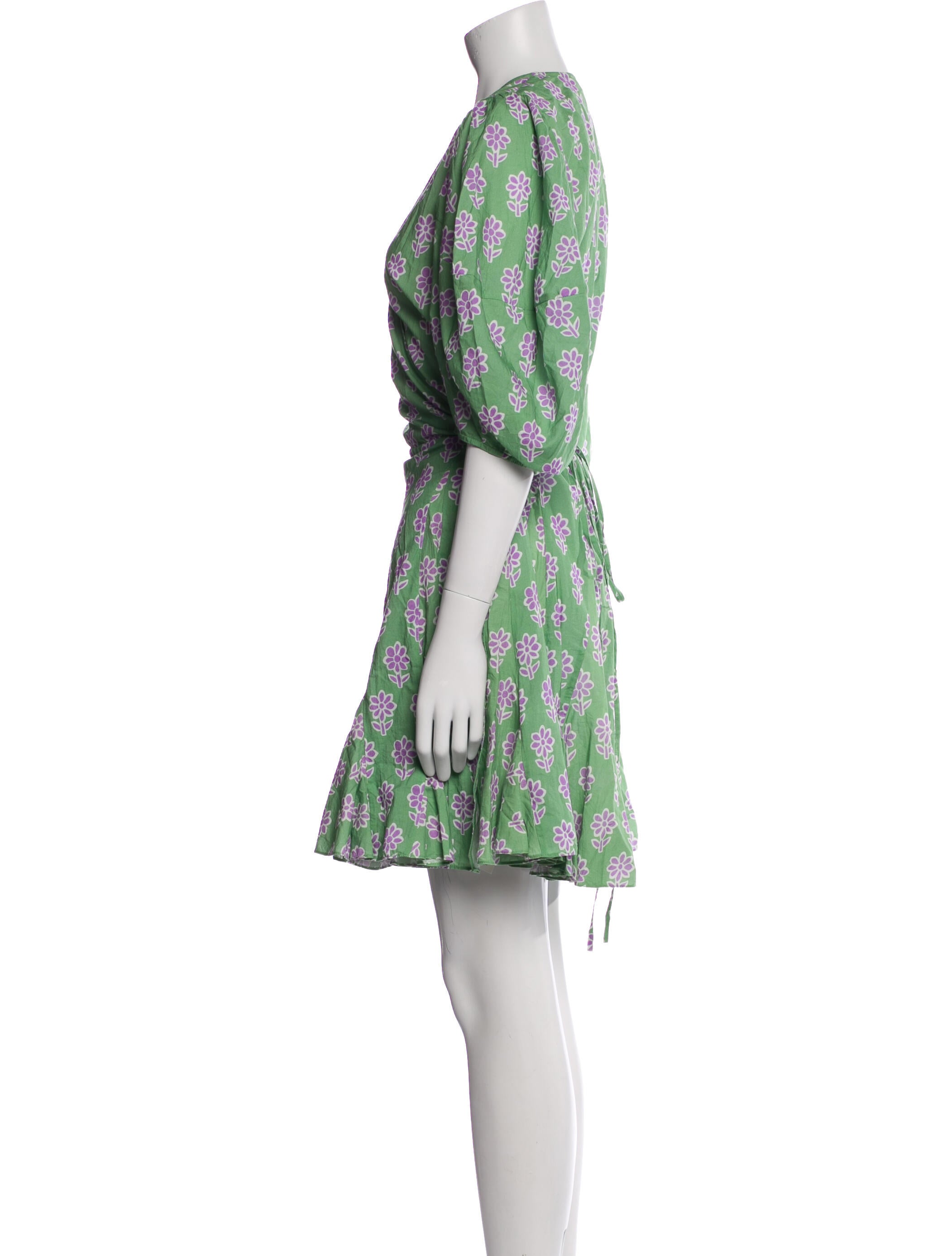 RHODE Floral Print Mini Dress