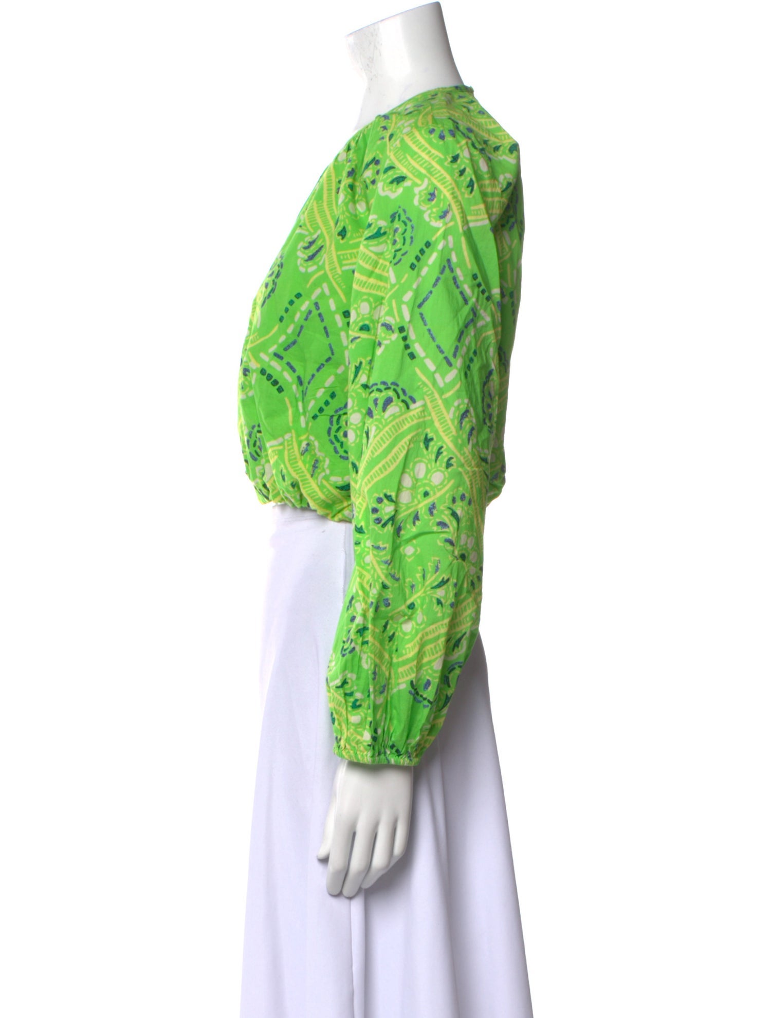 RHODE Floral Print Crew Neck Crop Top w/ Tags