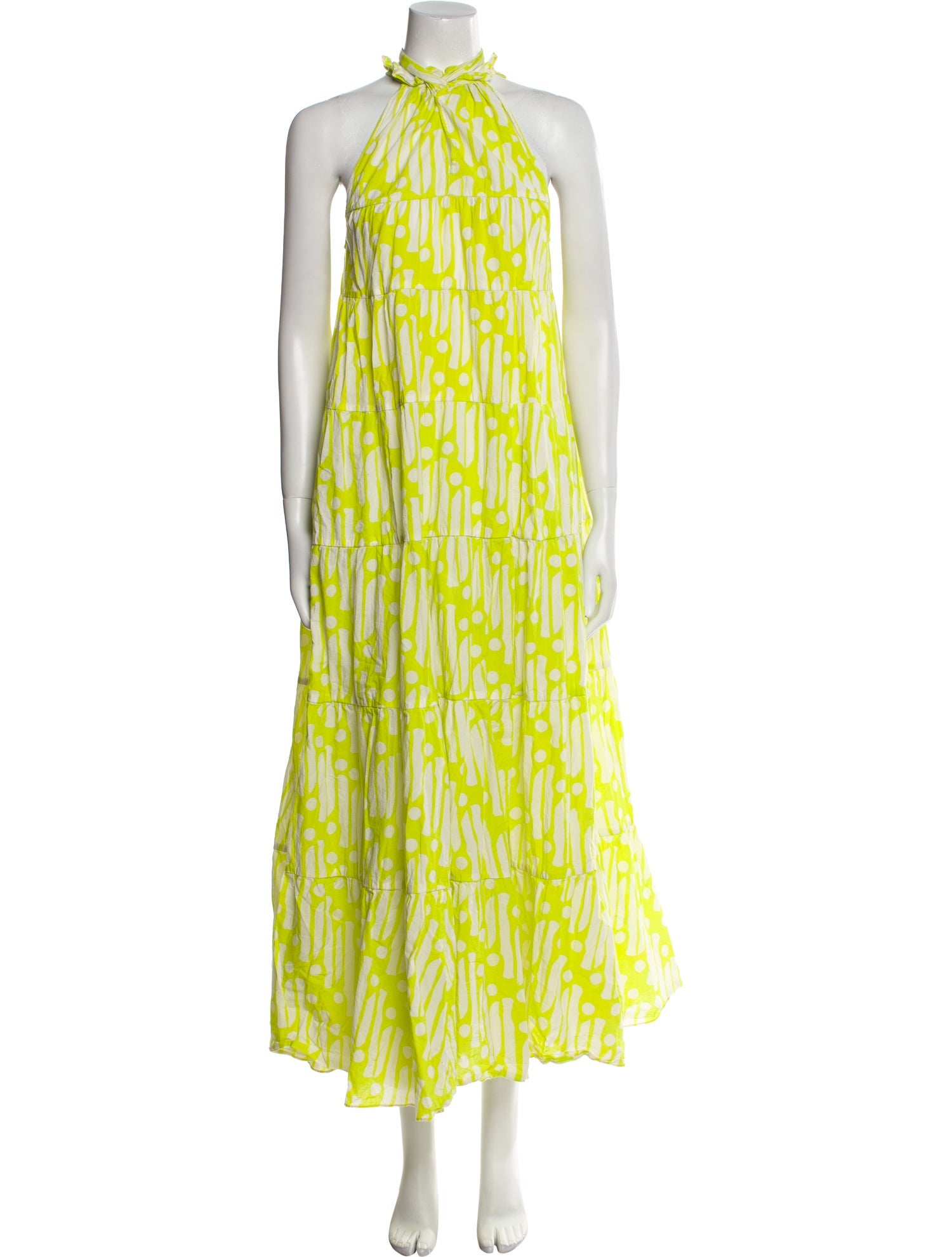 RHODE Printed Long Dress