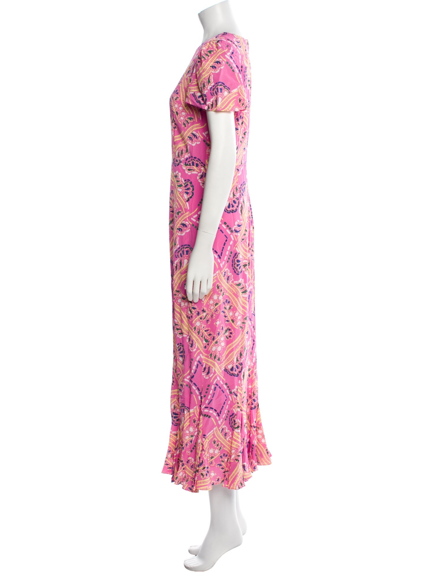 RHODE Printed Long Dress