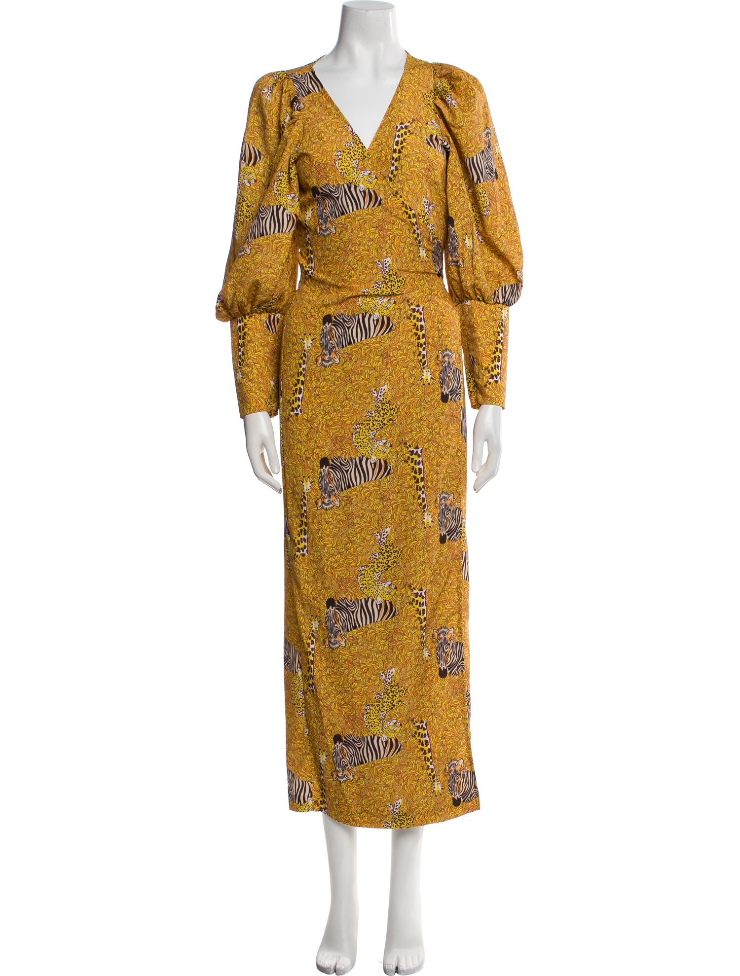 RHODE Printed Pleated Accents Robe