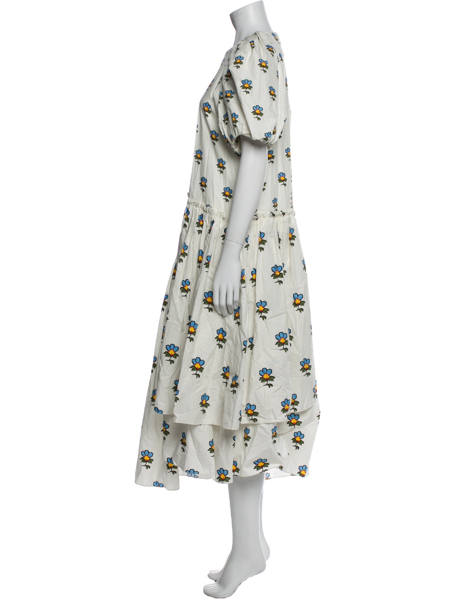 RHODE Floral Print Long Dress