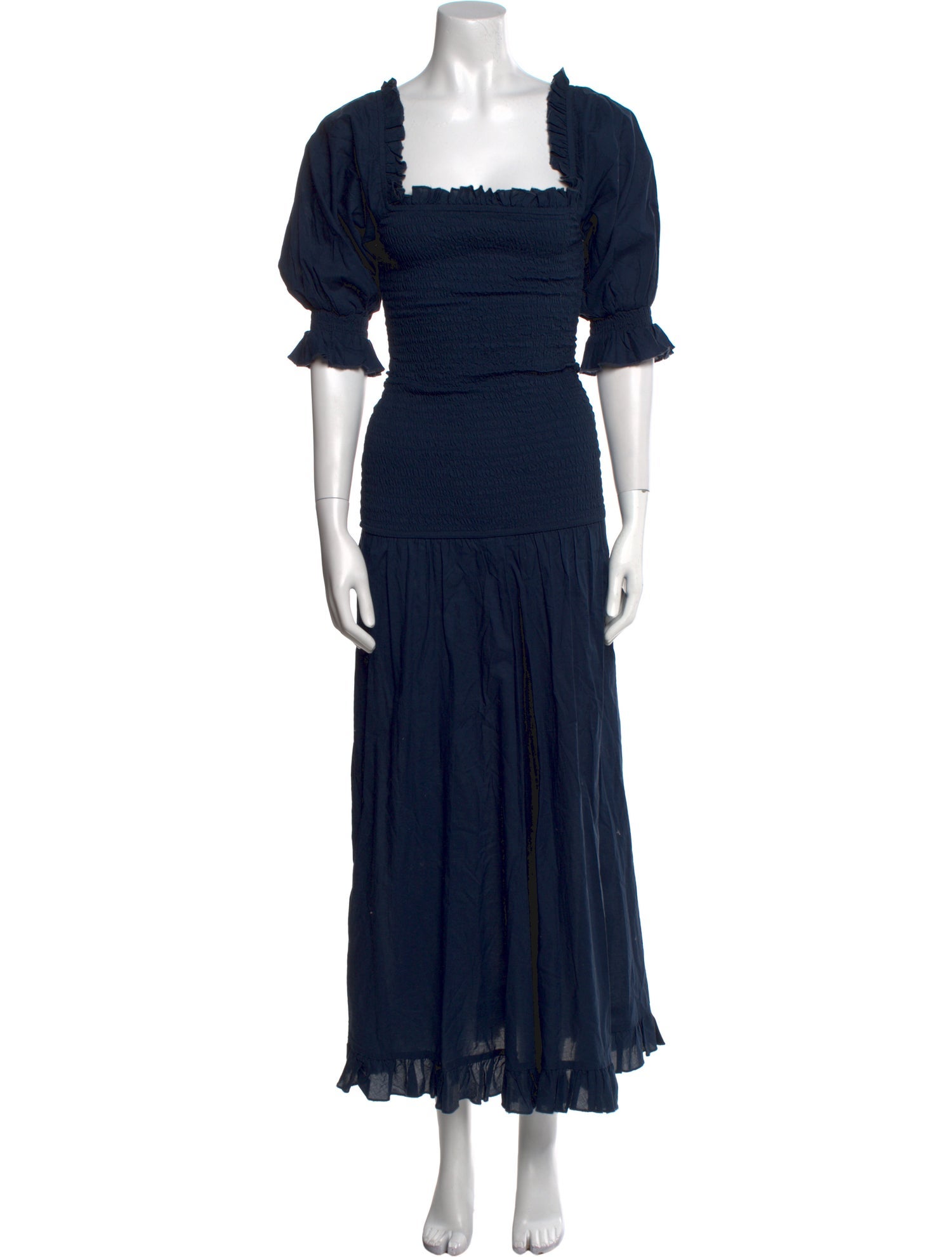 RHODE Square Neckline Long Dress