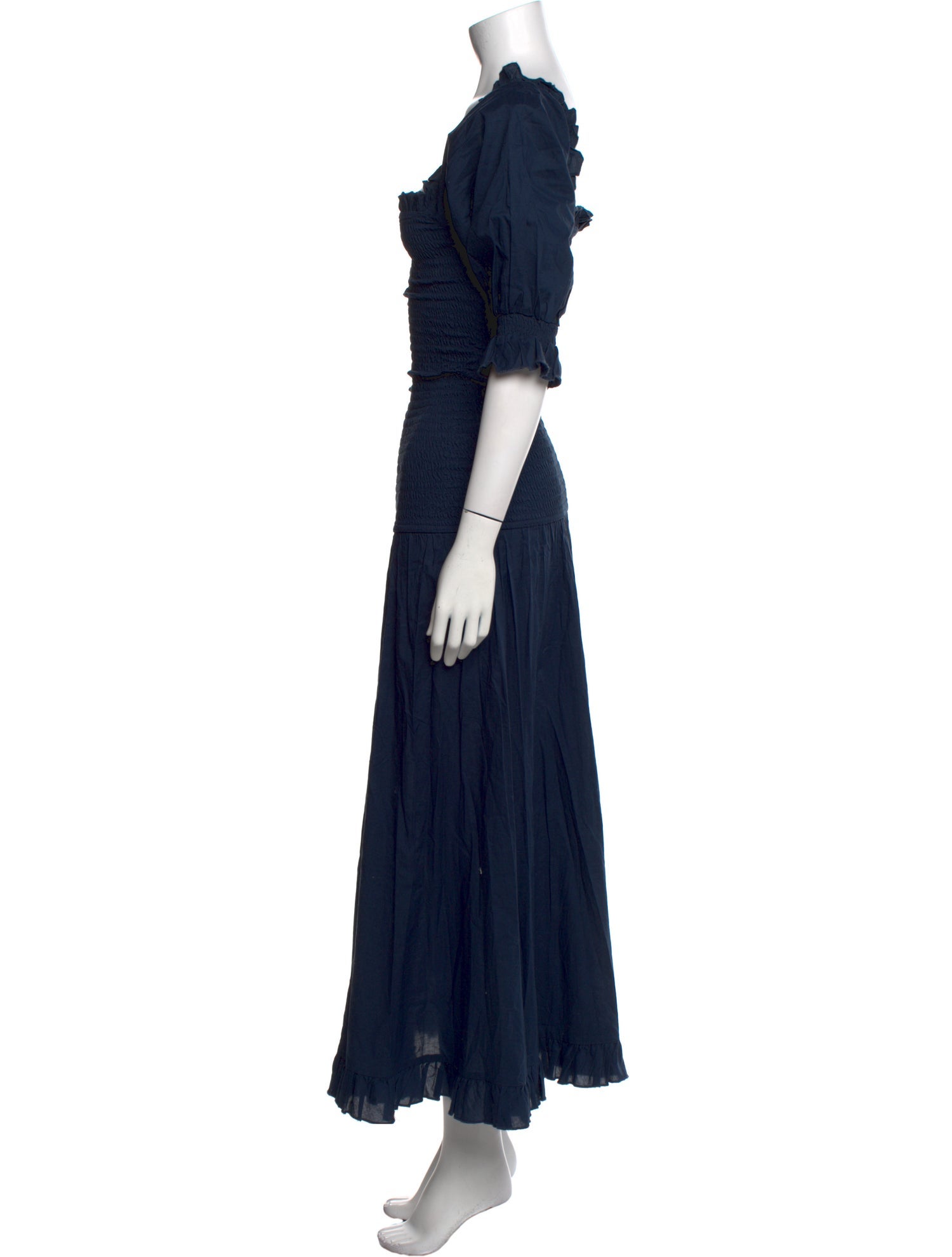 RHODE Square Neckline Long Dress