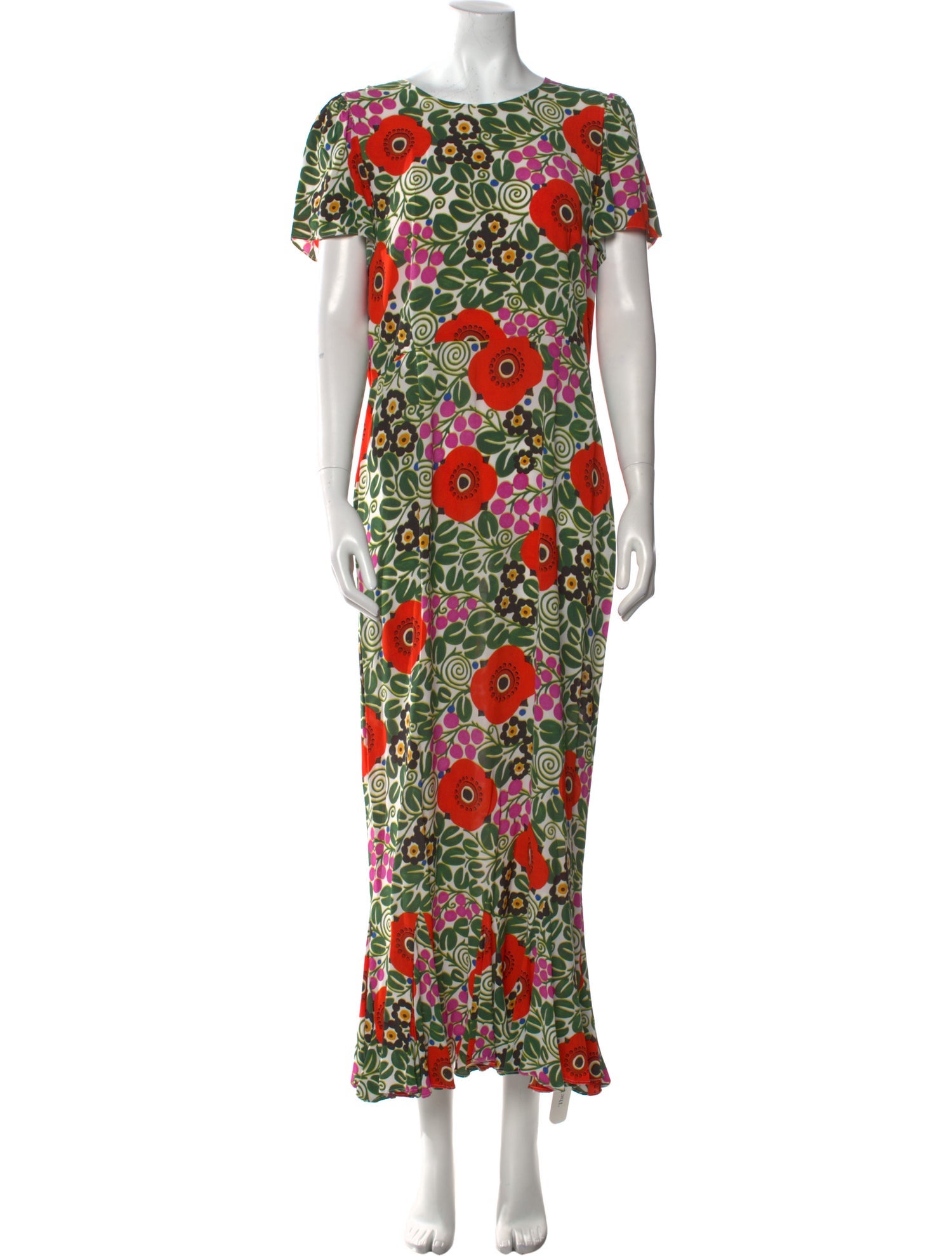 RHODE Floral Print Long Dress