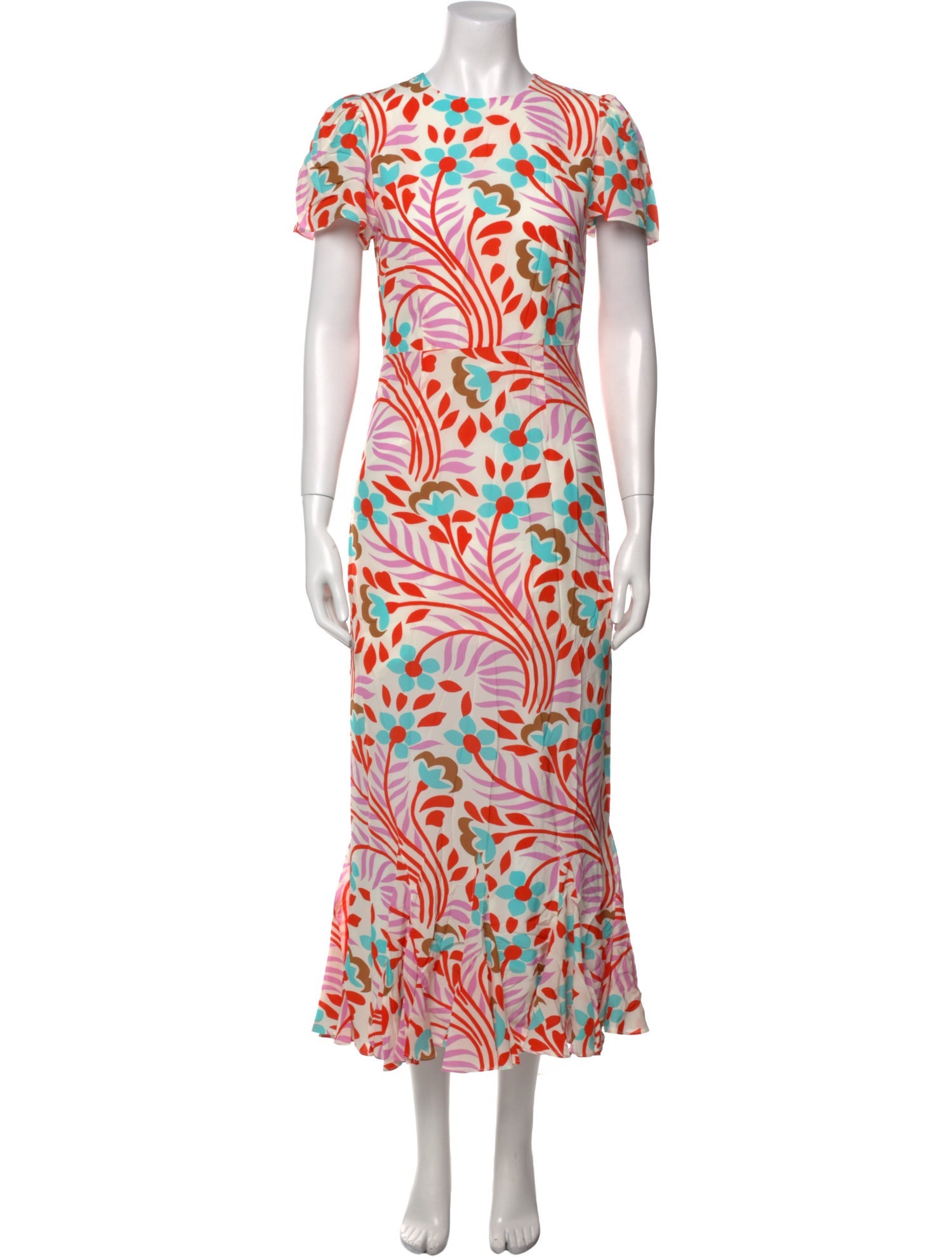 RHODE Floral Print Long Dress