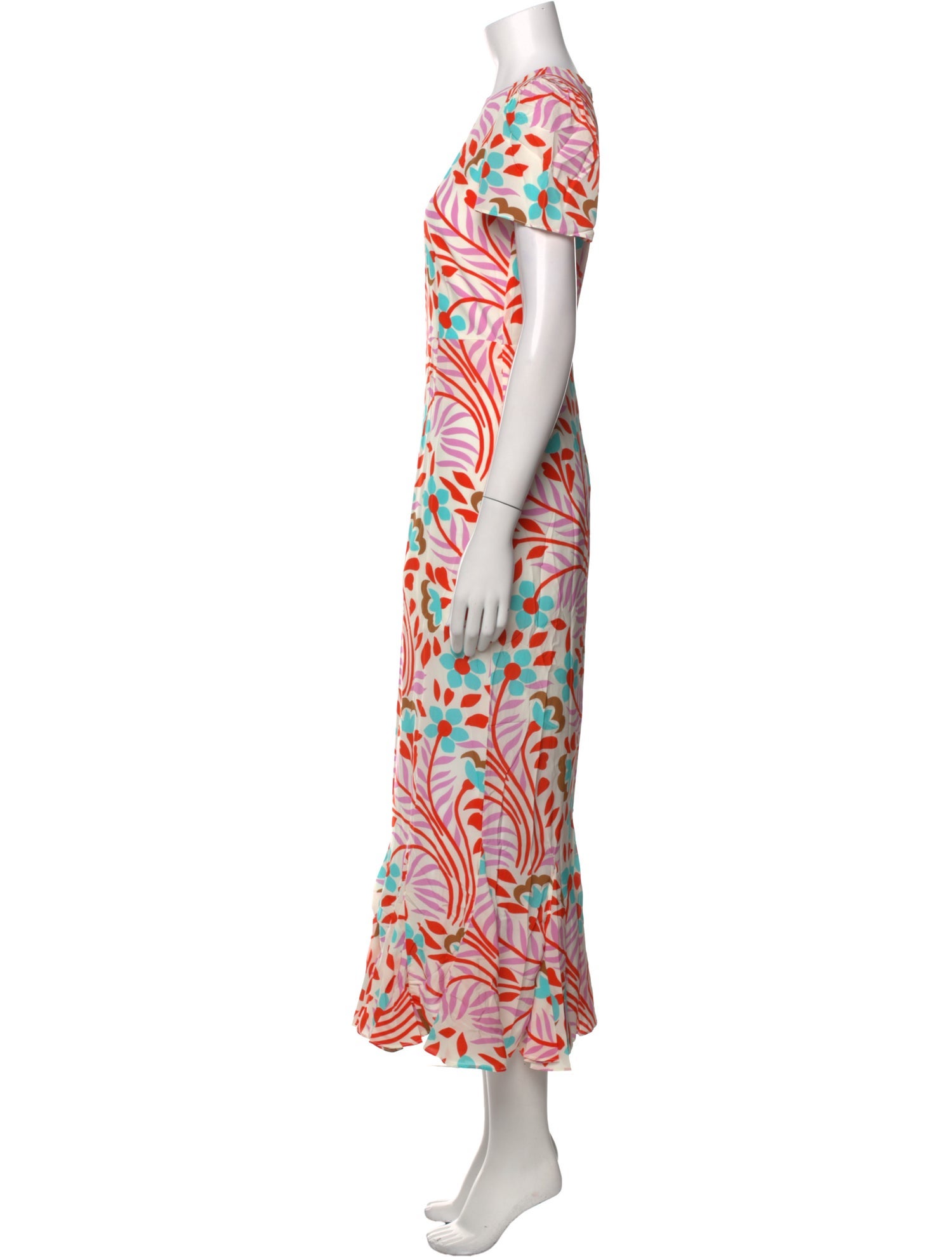 RHODE Floral Print Long Dress