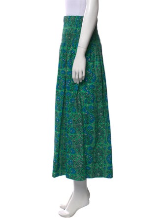 RHODE Printed Midi Length Skirt