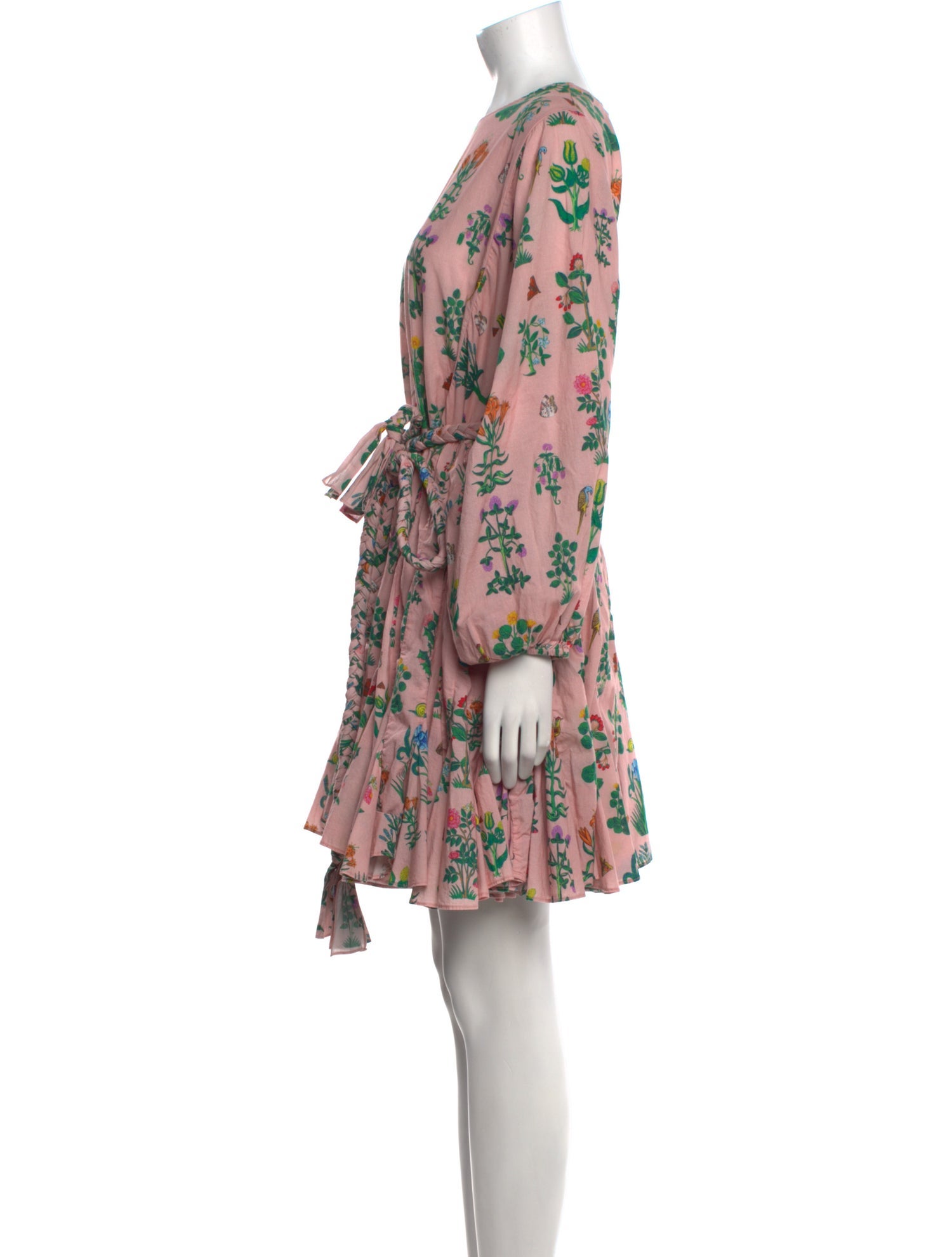 RHODE Floral Print Mini Dress