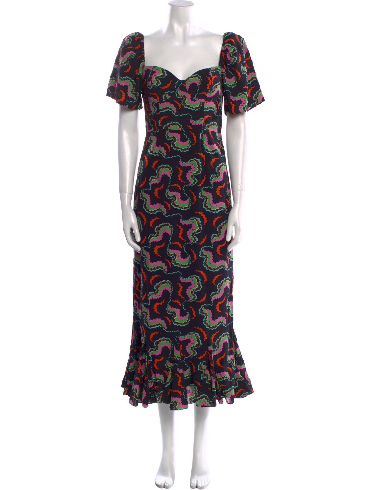 RHODE Printed Long Dress w/ Tags