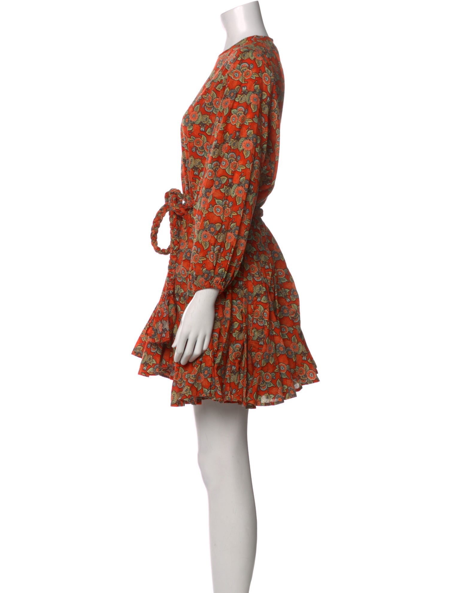 RHODE Floral Print Mini Dress