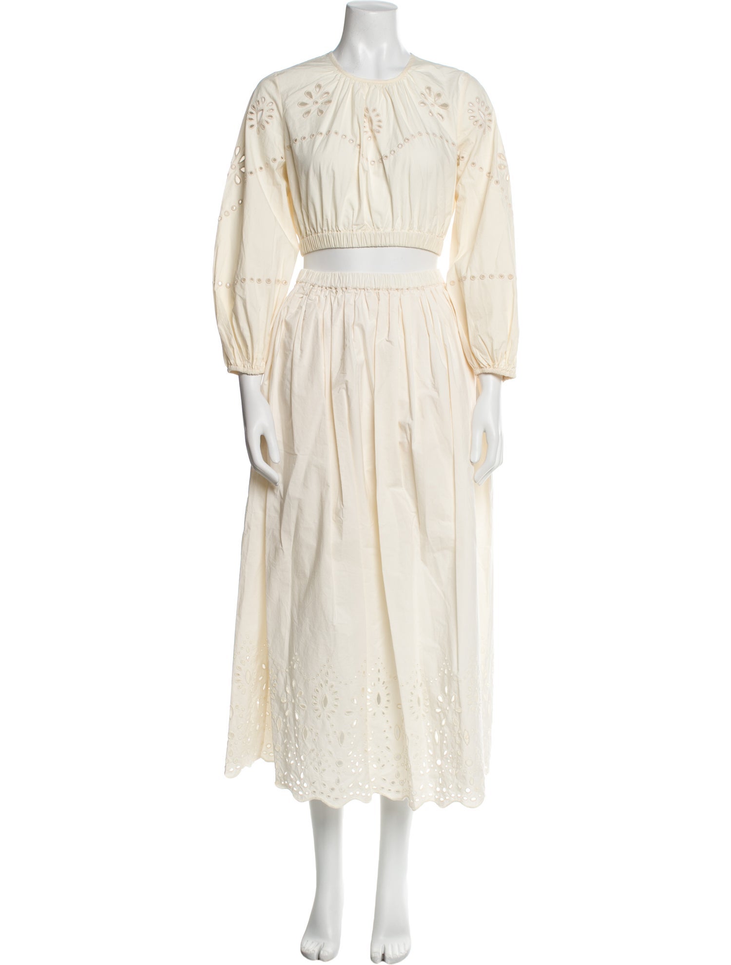 RHODE Ruffle Embellishment Skirt Set w/ Tags