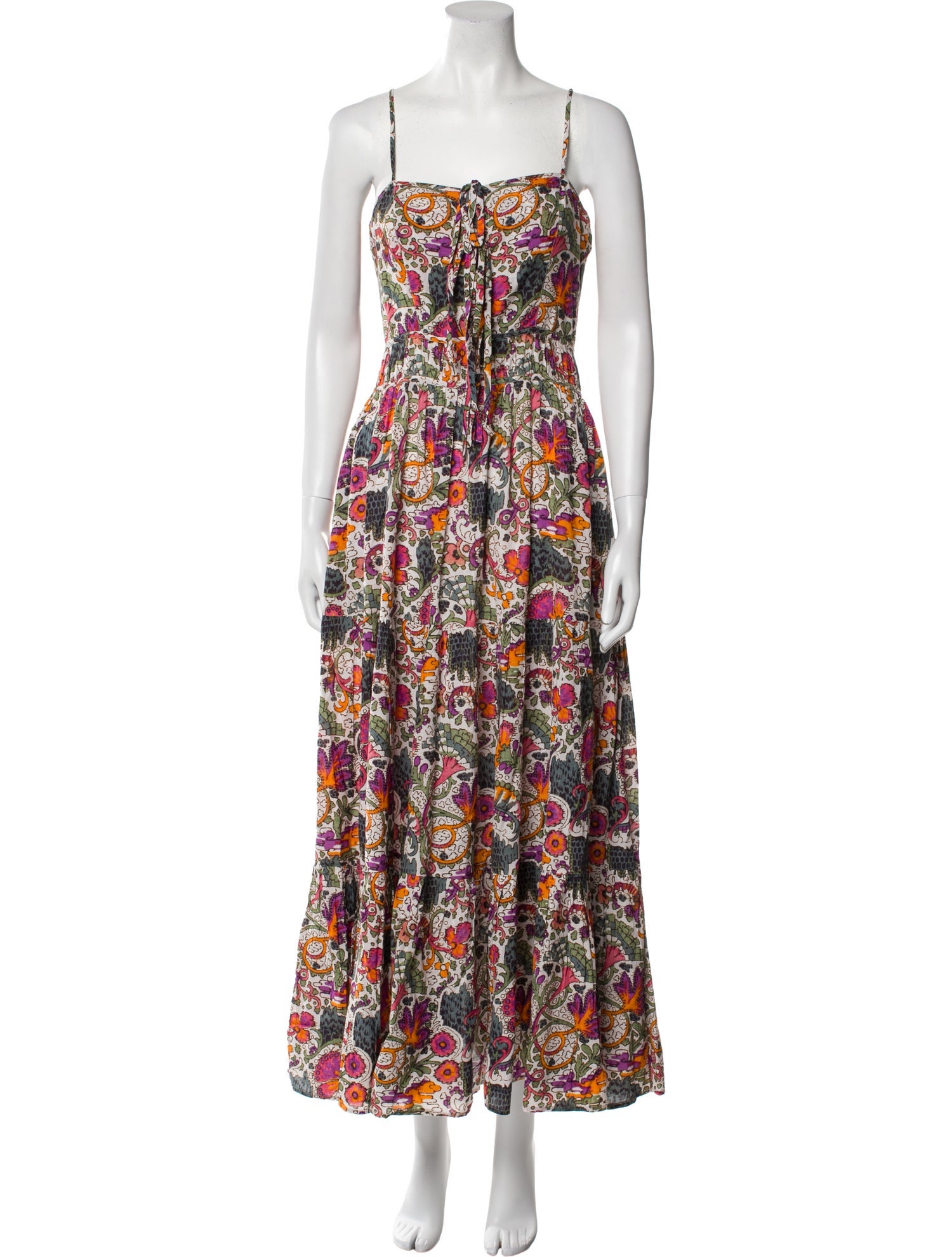 RHODE Floral Print Long Dress