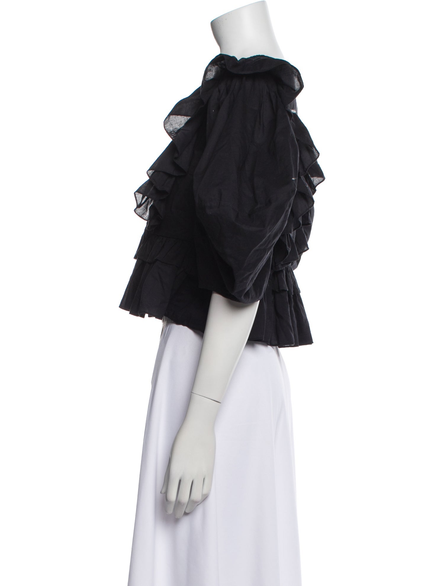 RHODE V-Neck Short Sleeve Crop Top