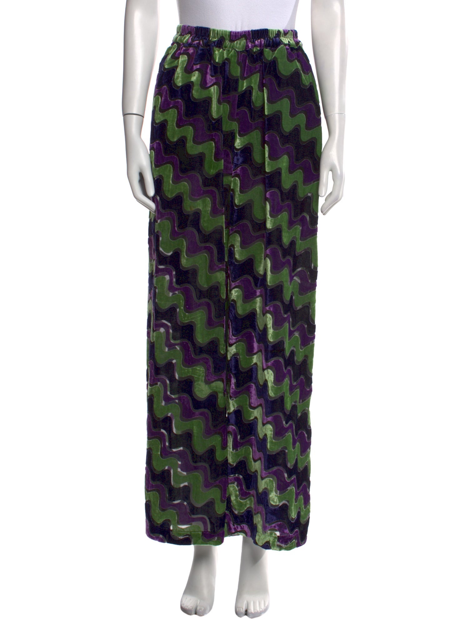 RHODE Printed Wide Leg Pants