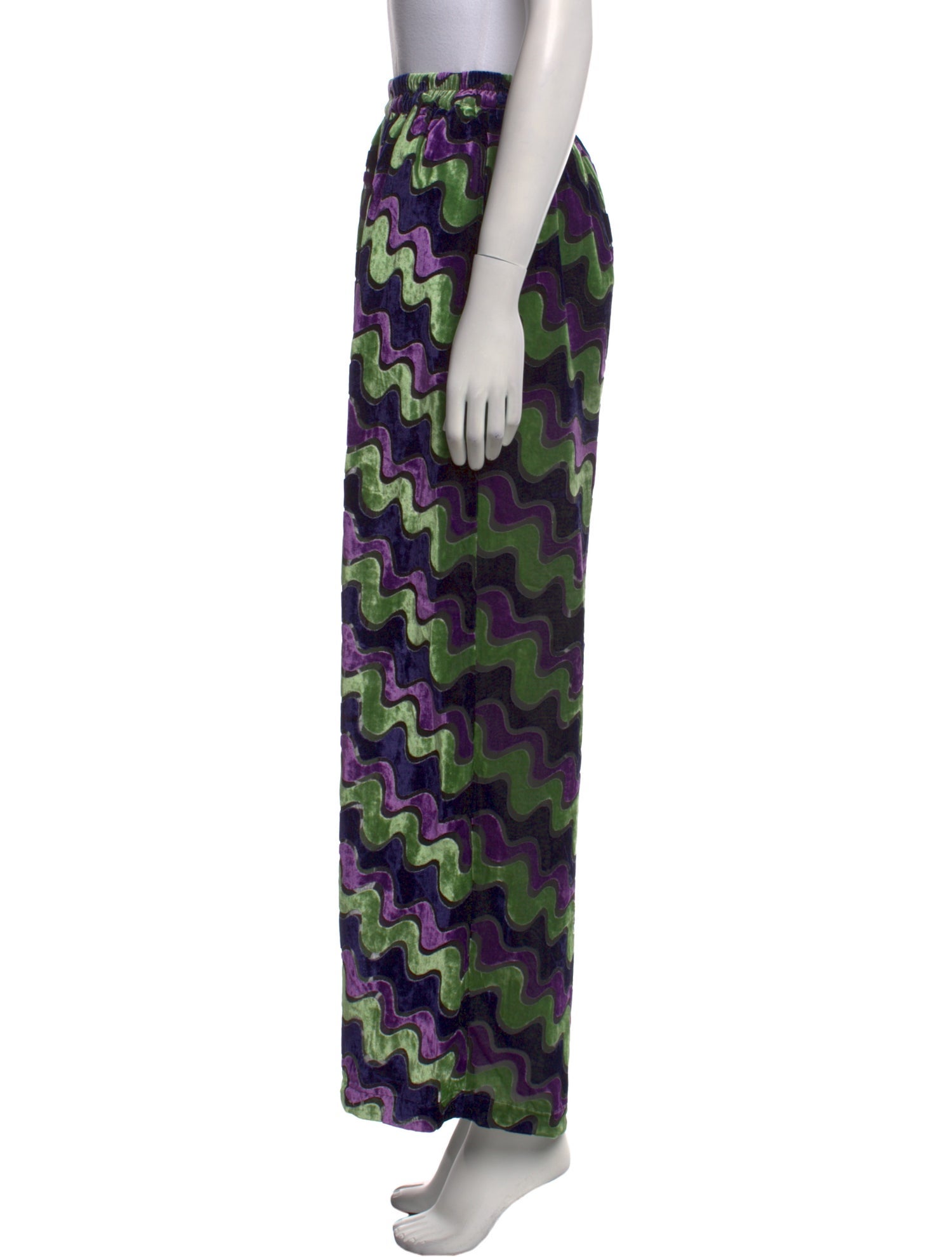 RHODE Printed Wide Leg Pants