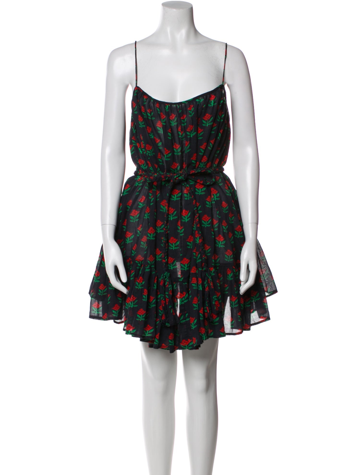 RHODE Floral Print Mini Dress
