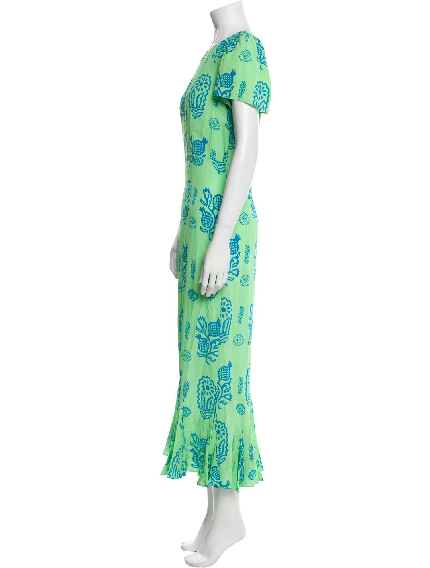 RHODE Printed Long Dress