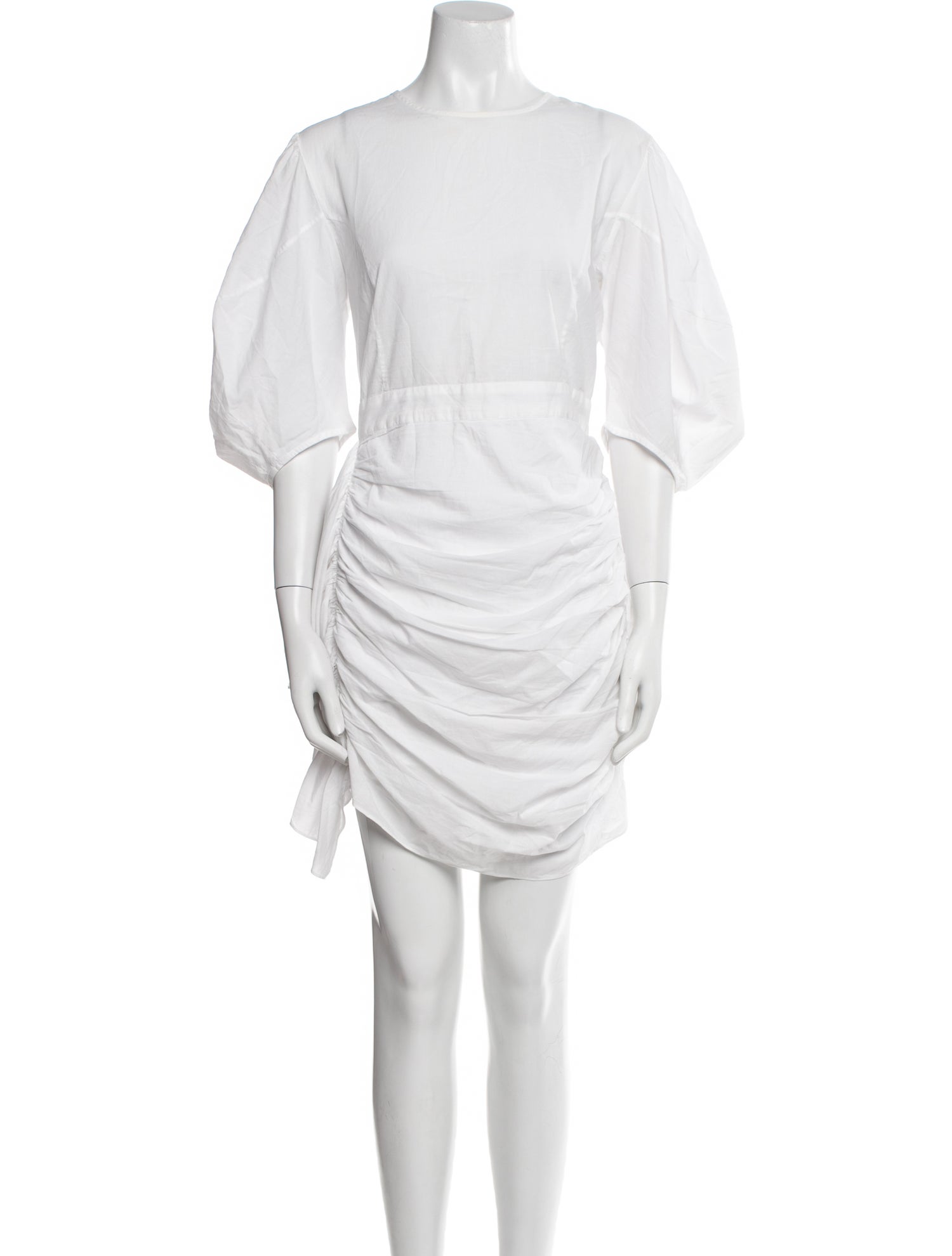 RHODE Bateau Neckline Mini Dress