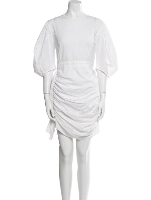 RHODE Bateau Neckline Mini Dress