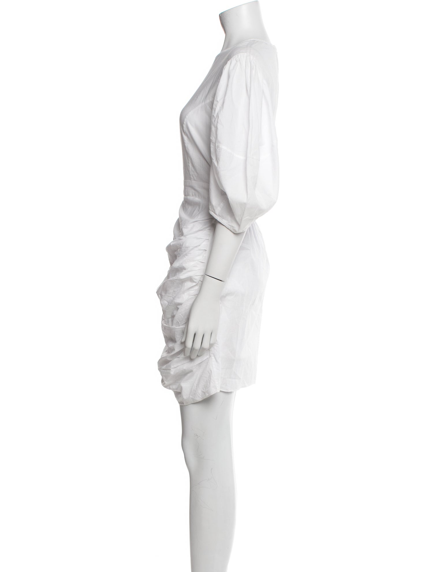 RHODE Bateau Neckline Mini Dress