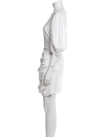 RHODE Bateau Neckline Mini Dress