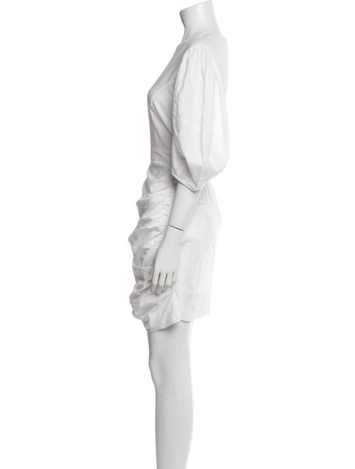 RHODE Bateau Neckline Mini Dress