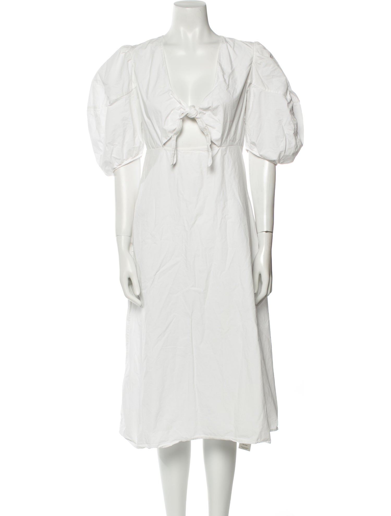 RHODE V-Neck Midi Length Dress