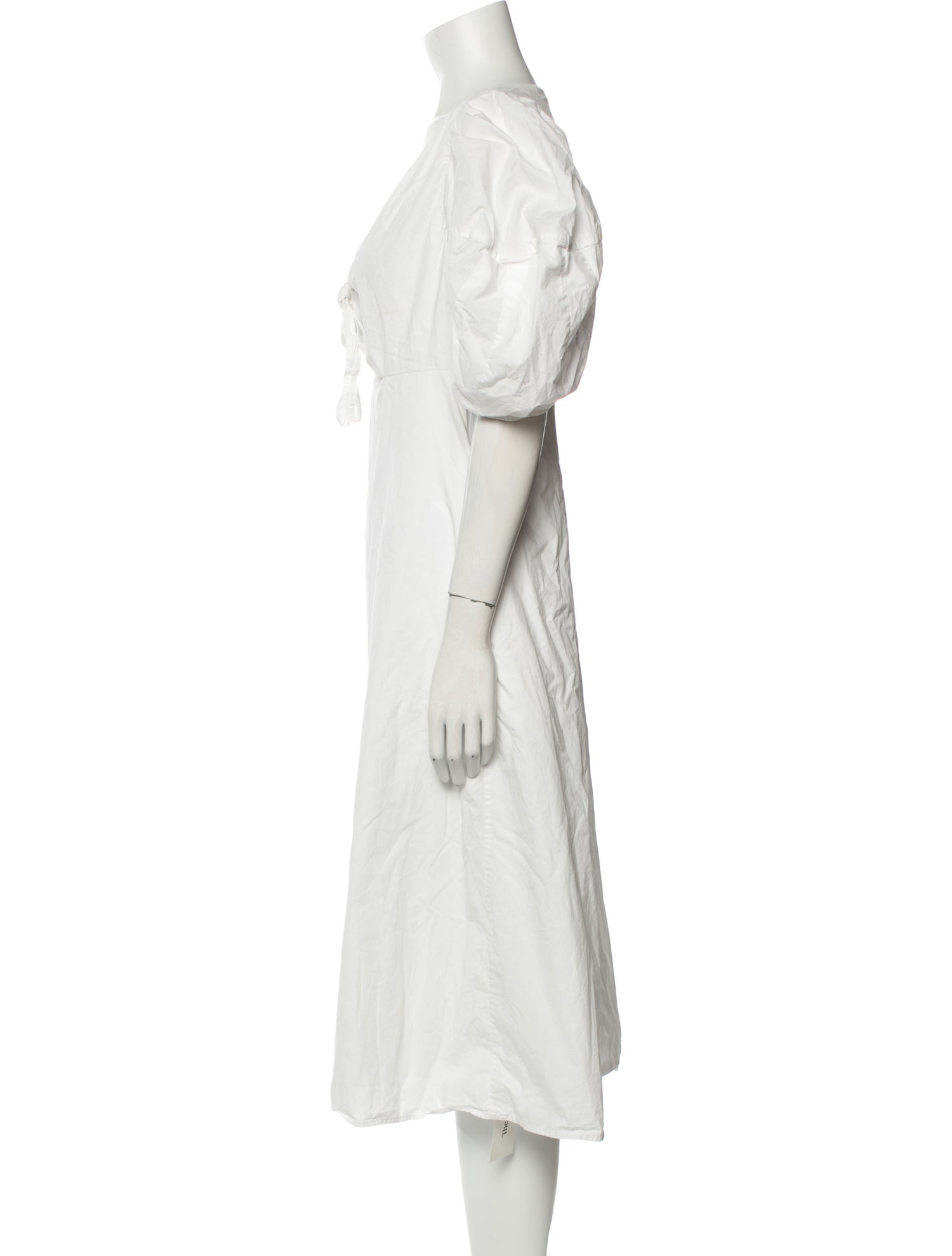 RHODE V-Neck Midi Length Dress