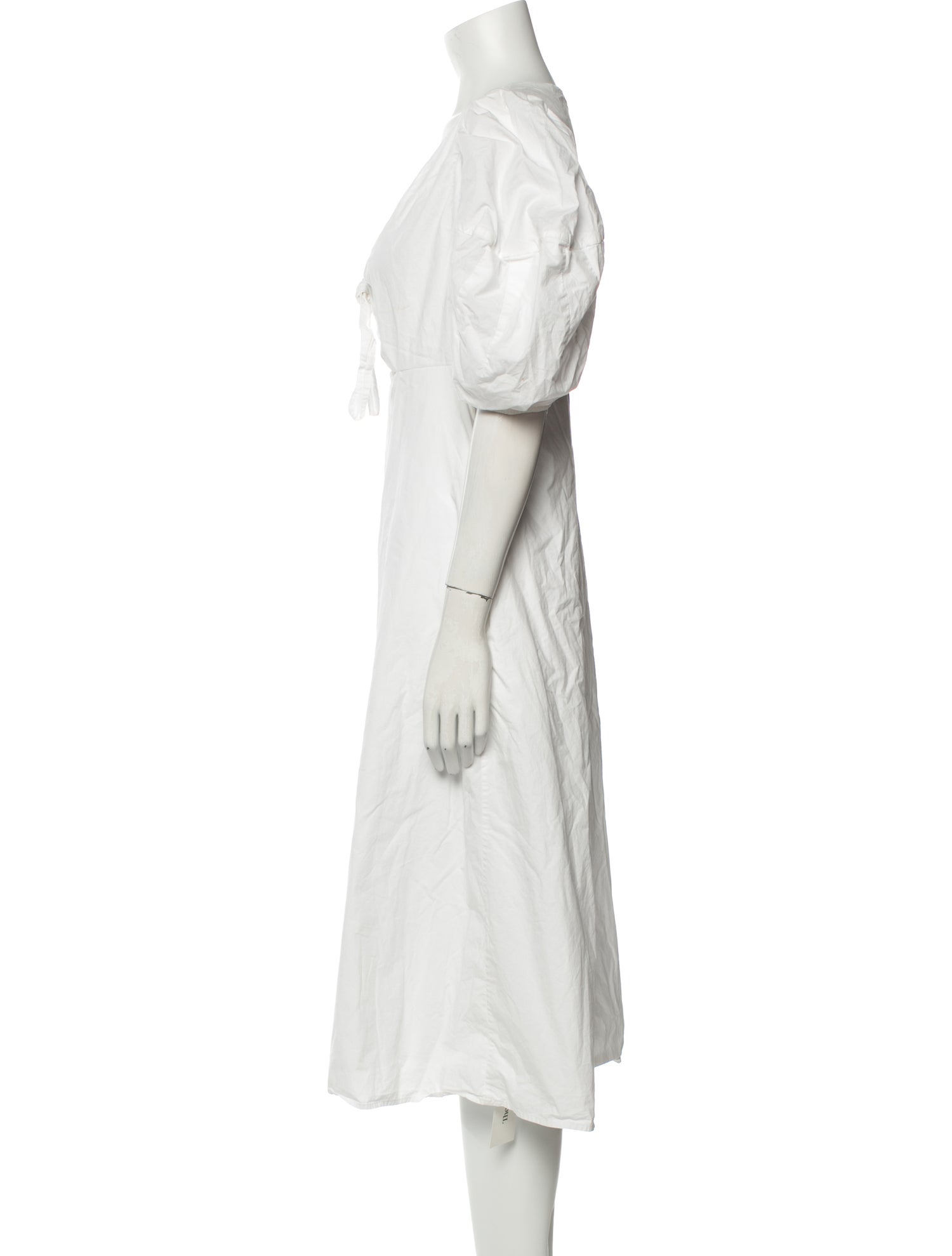 RHODE V-Neck Midi Length Dress