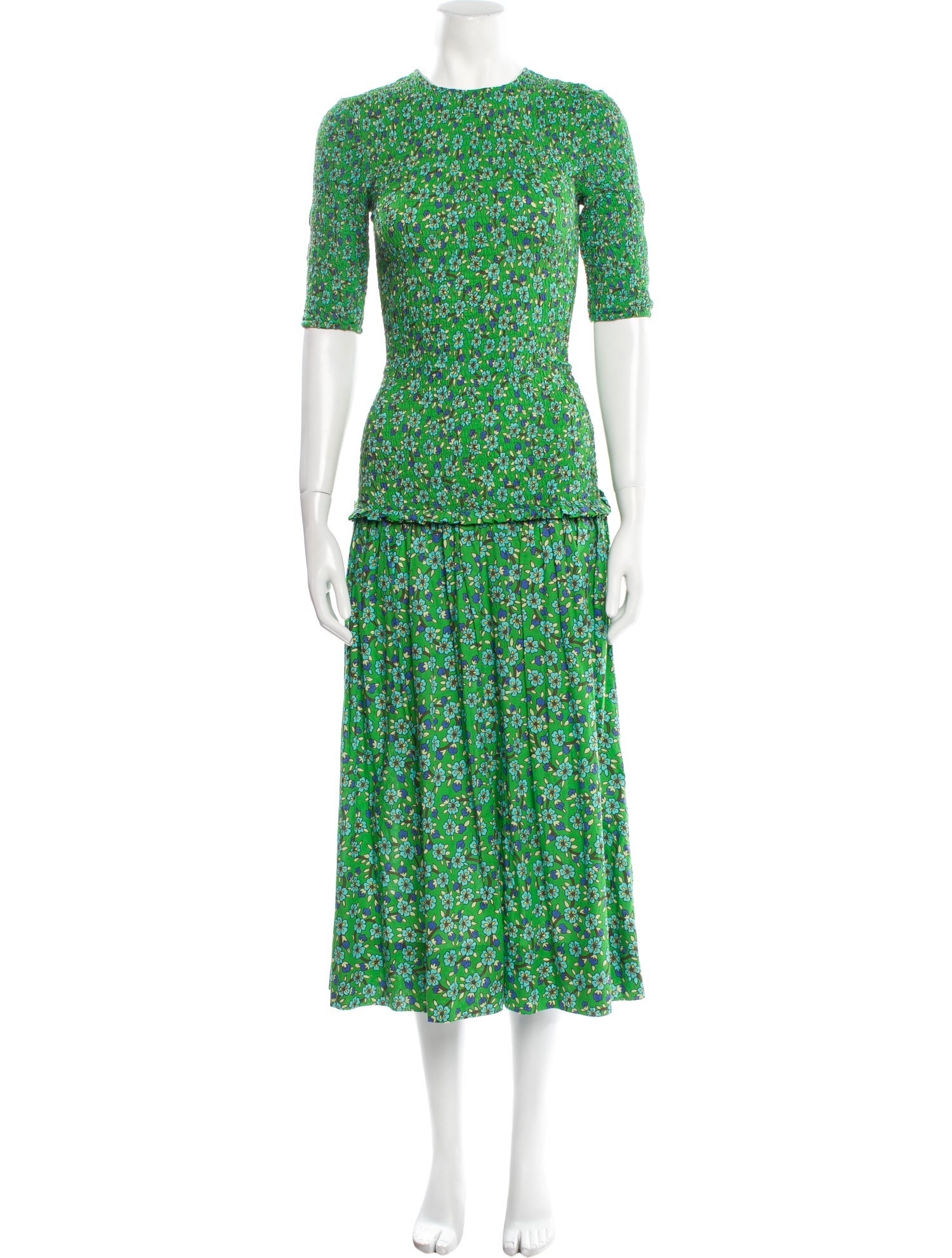 RHODE Floral Print Long Dress