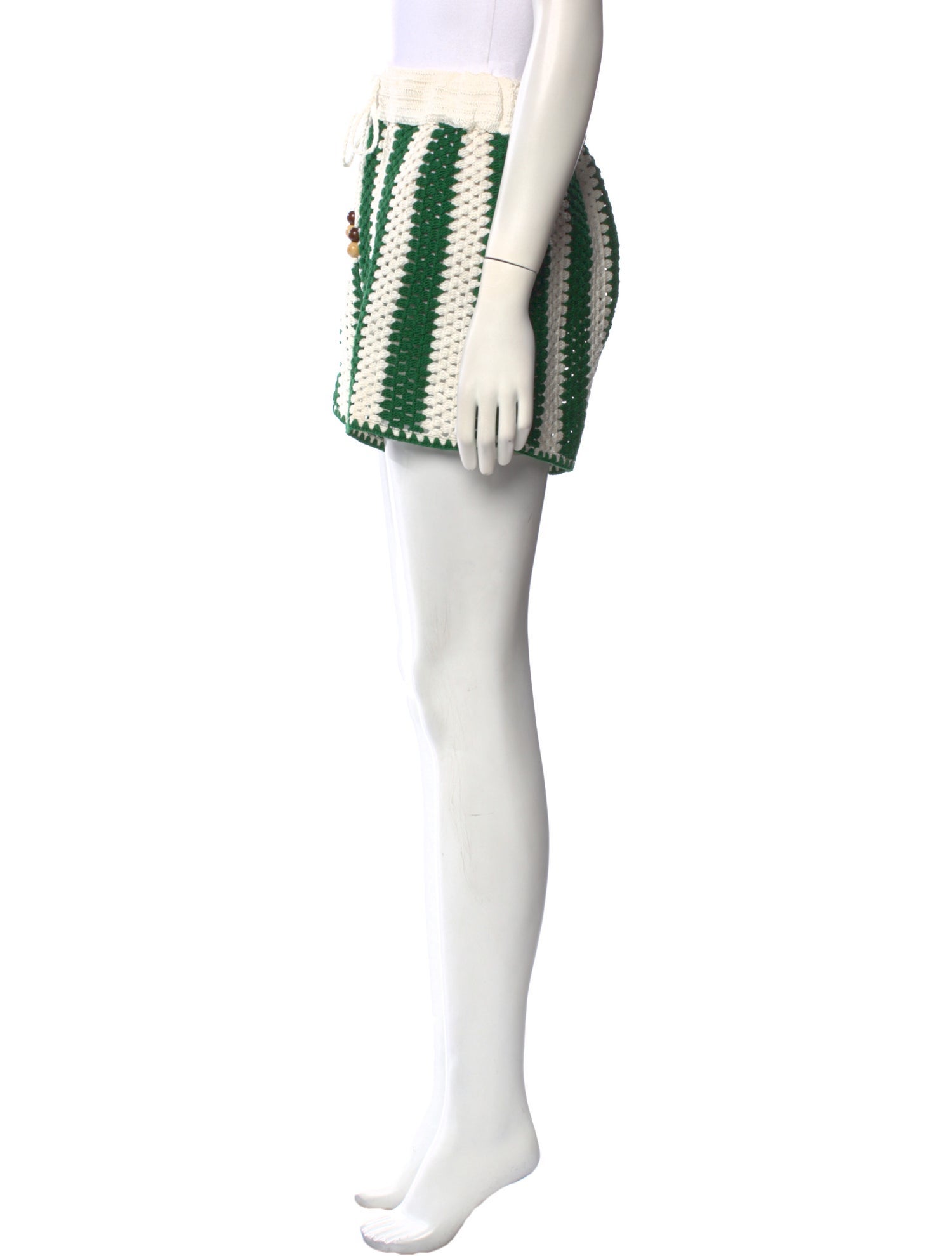 RHODE Striped Mini Shorts