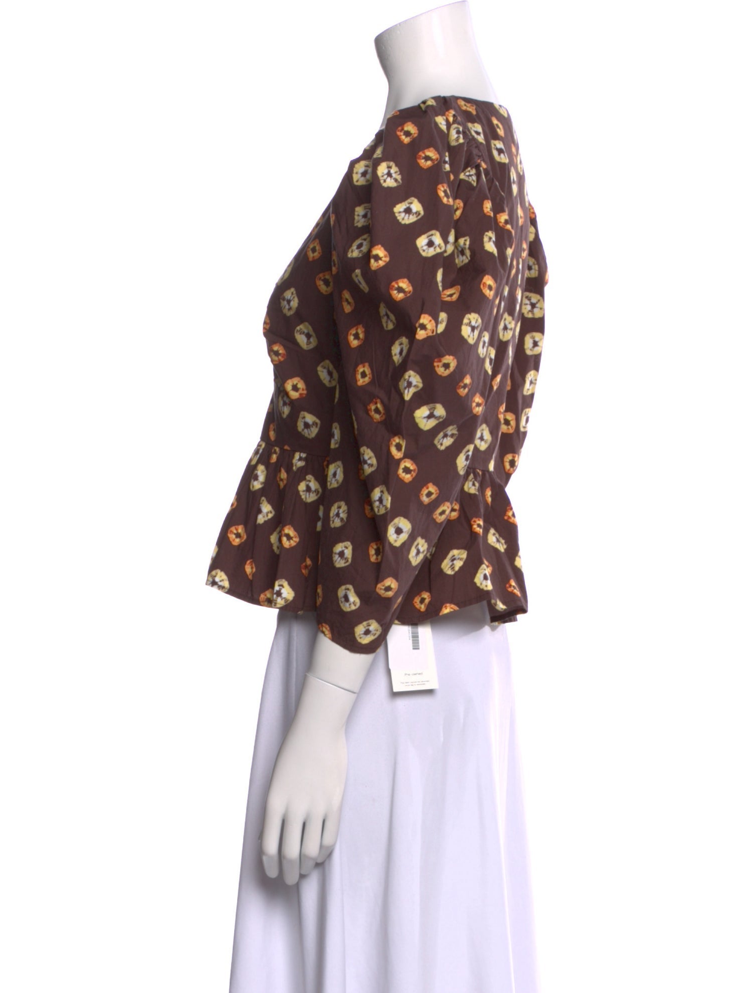 RHODE Printed V-Neck Crop Top