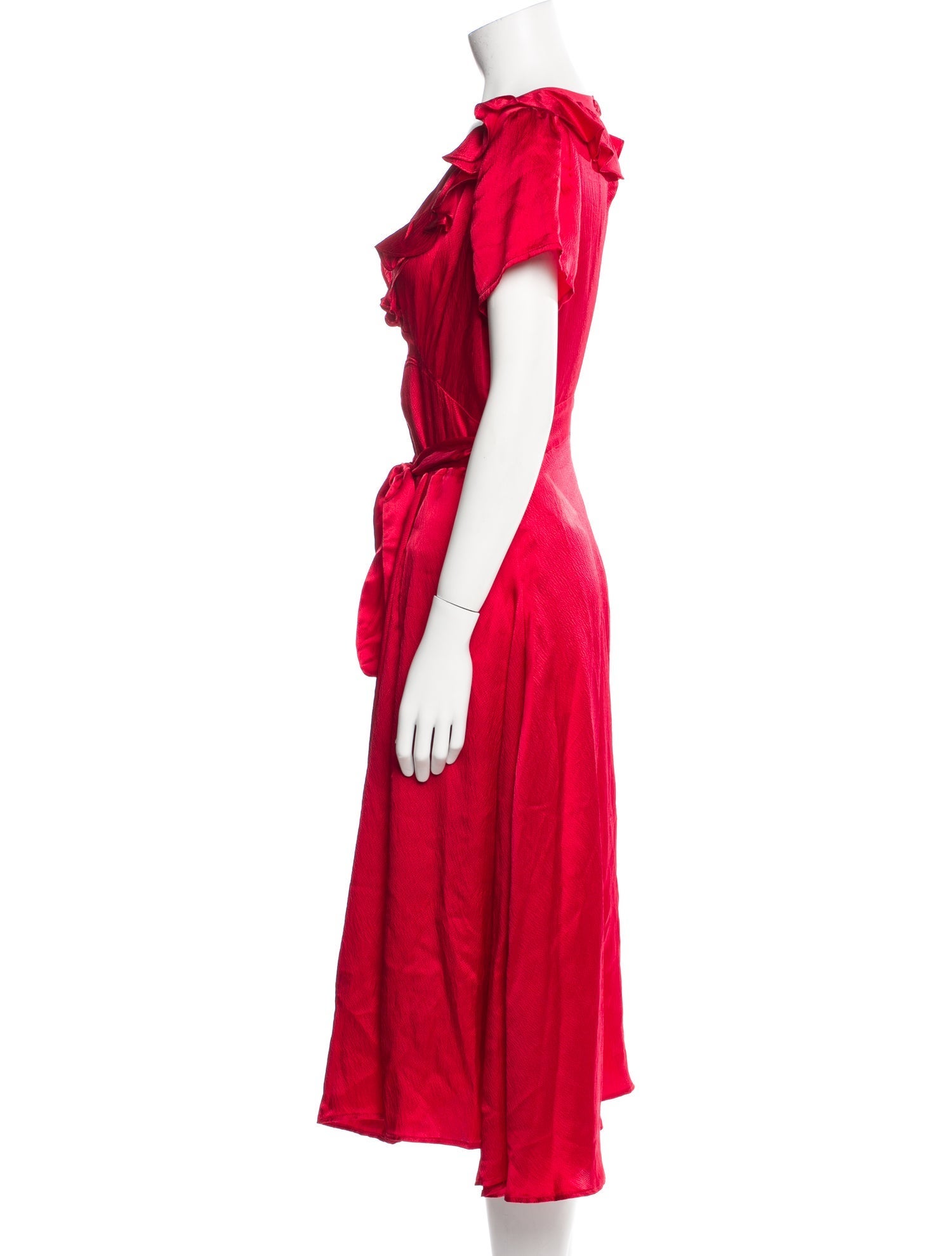 RHODE Silk Midi Length Dress