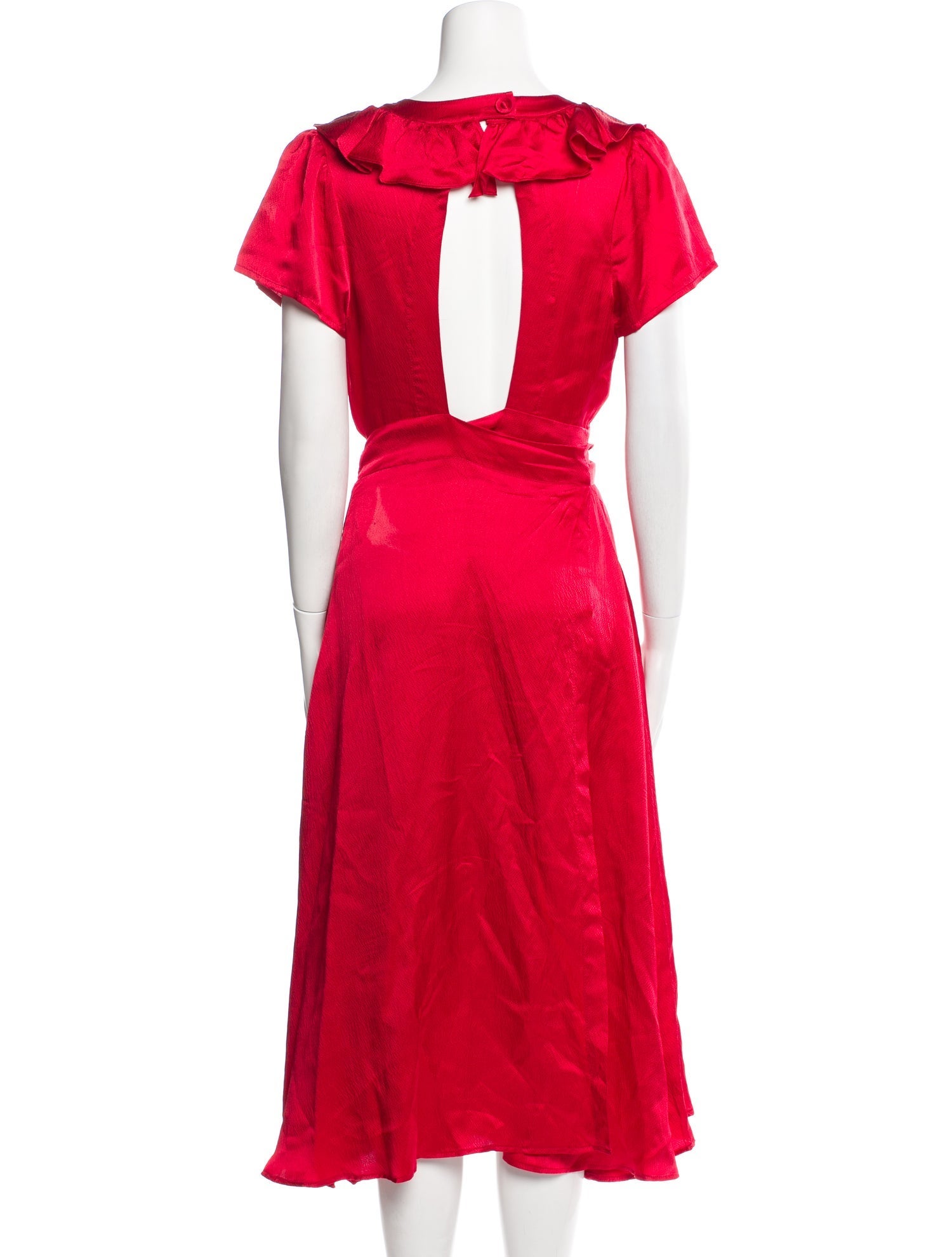 RHODE Silk Midi Length Dress