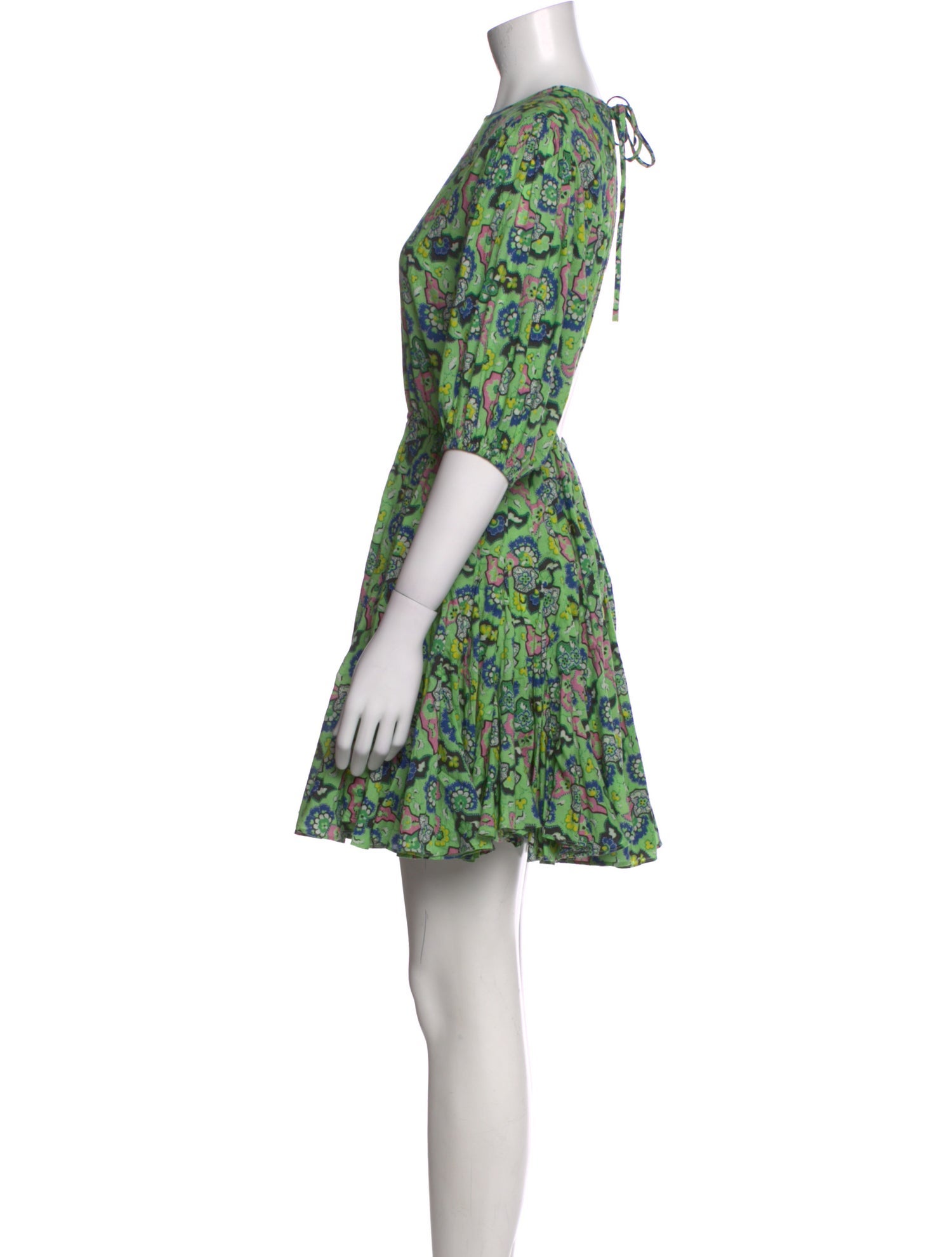 RHODE Floral Print Mini Dress