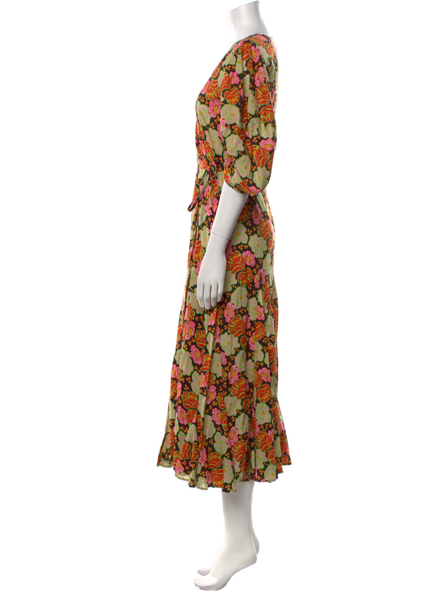 RHODE Floral Print Long Dress